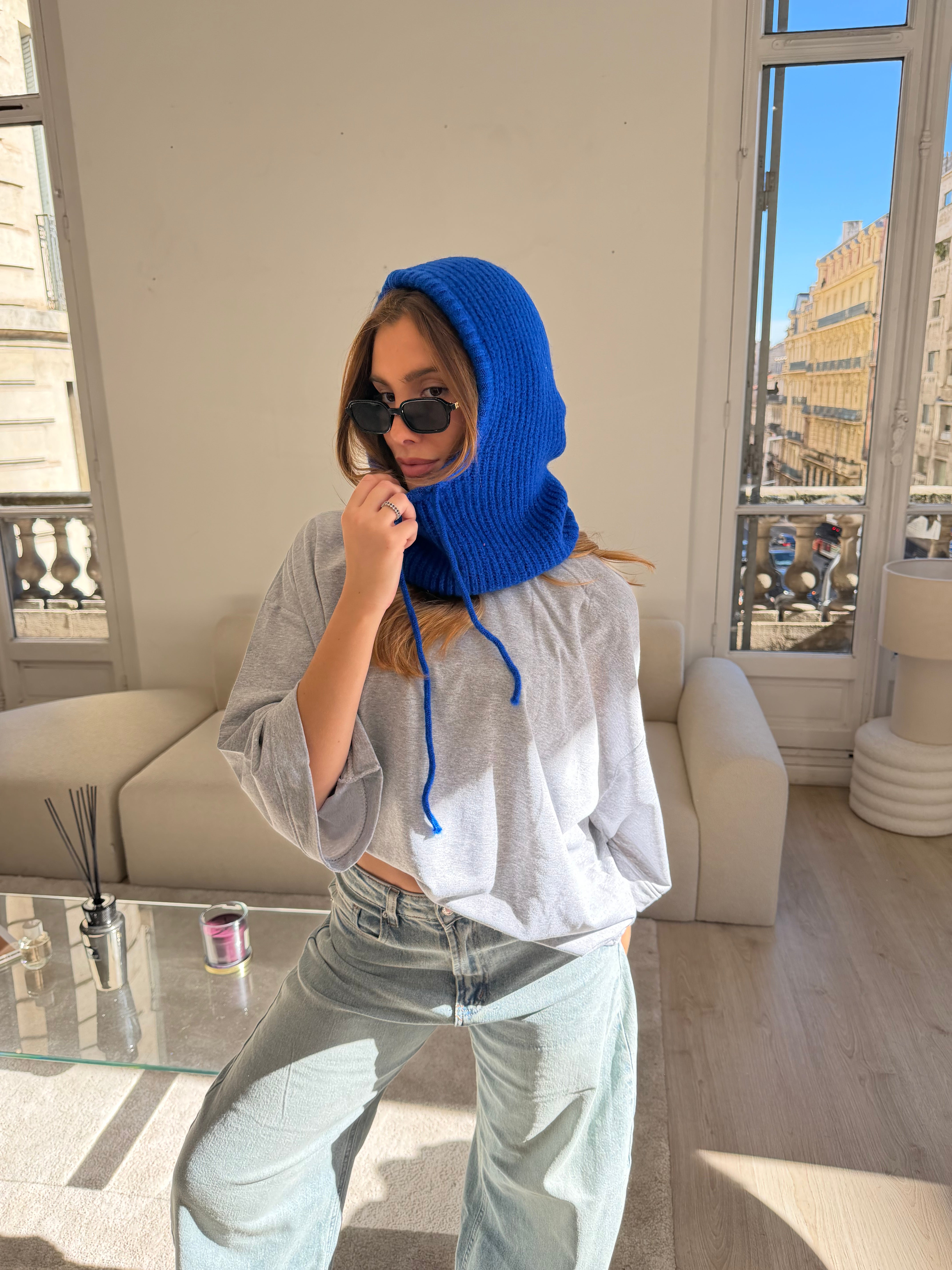 Cagoule Diana bleu électrique