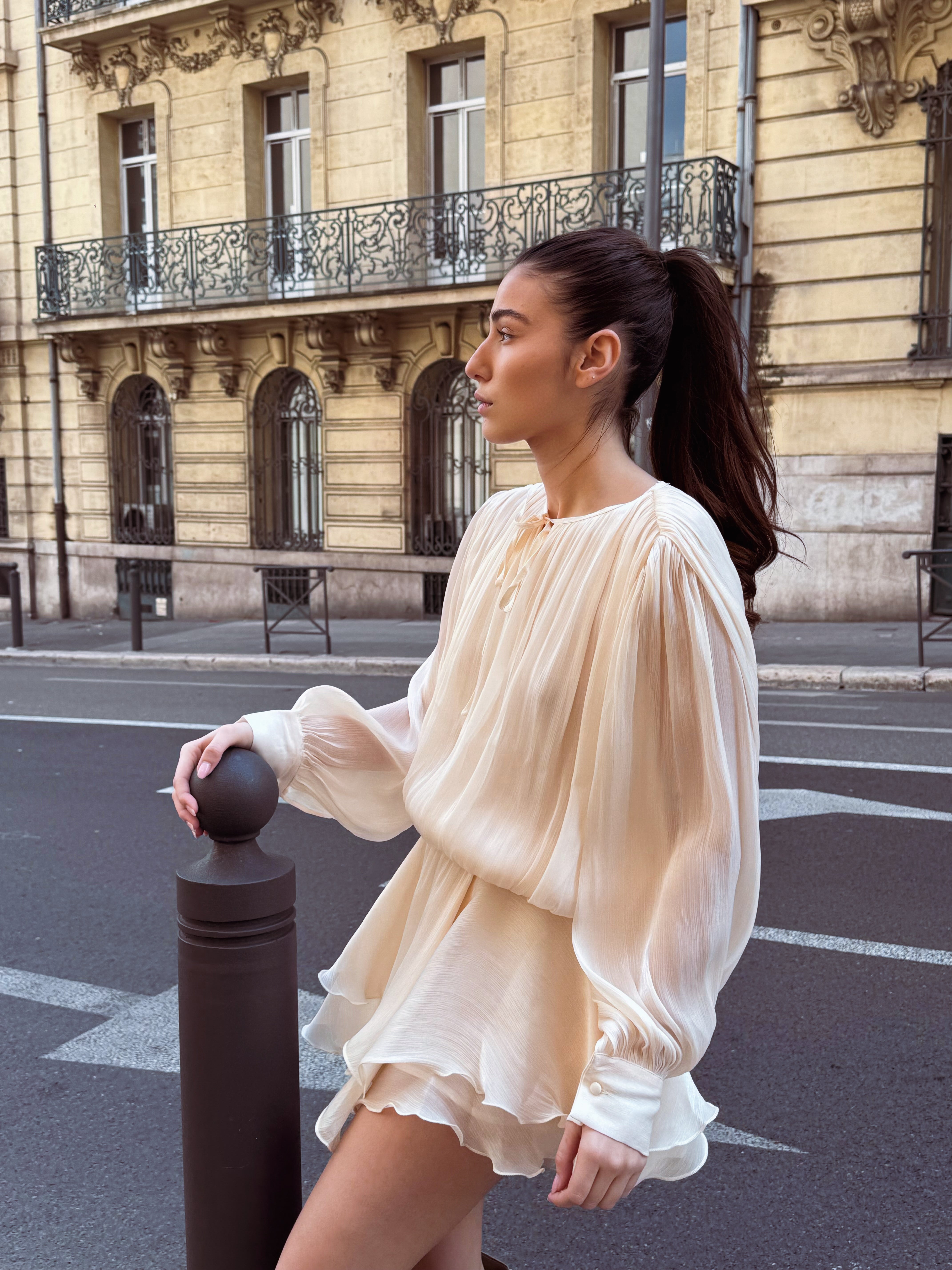 Cremefarbenes Kleid „Lola“