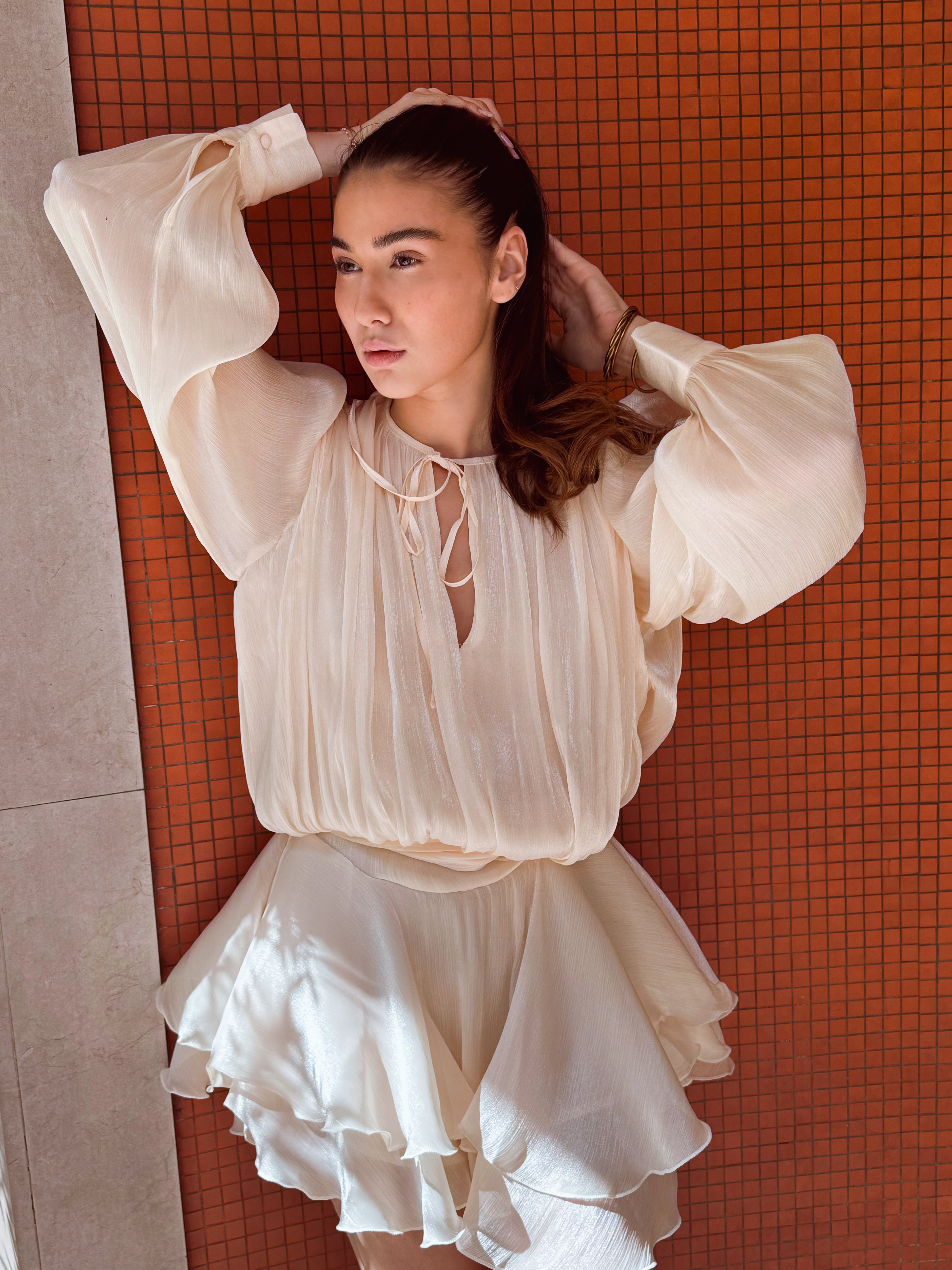 Cremefarbenes Kleid „Lola“