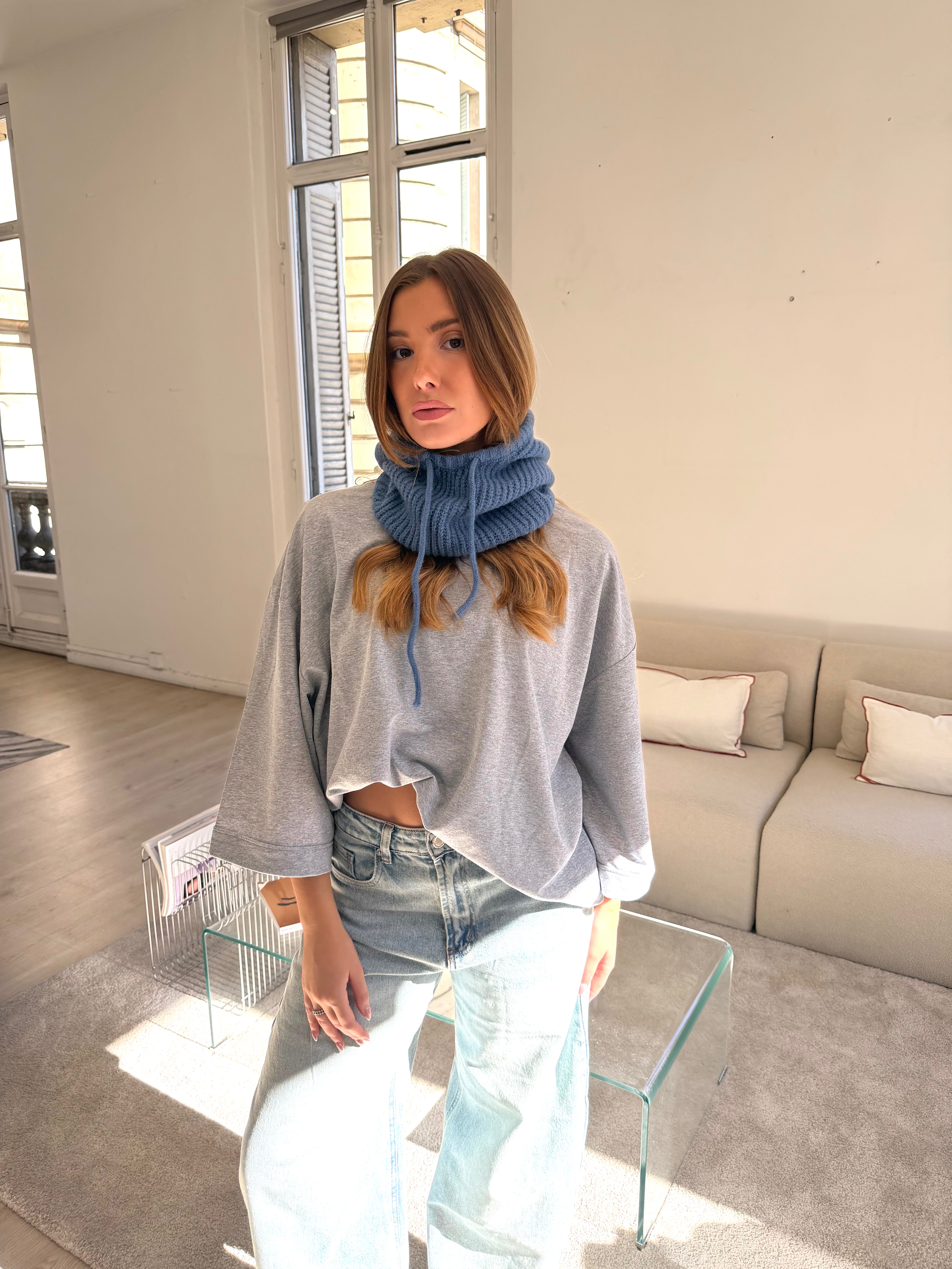 Cagoule Diana bleu jean