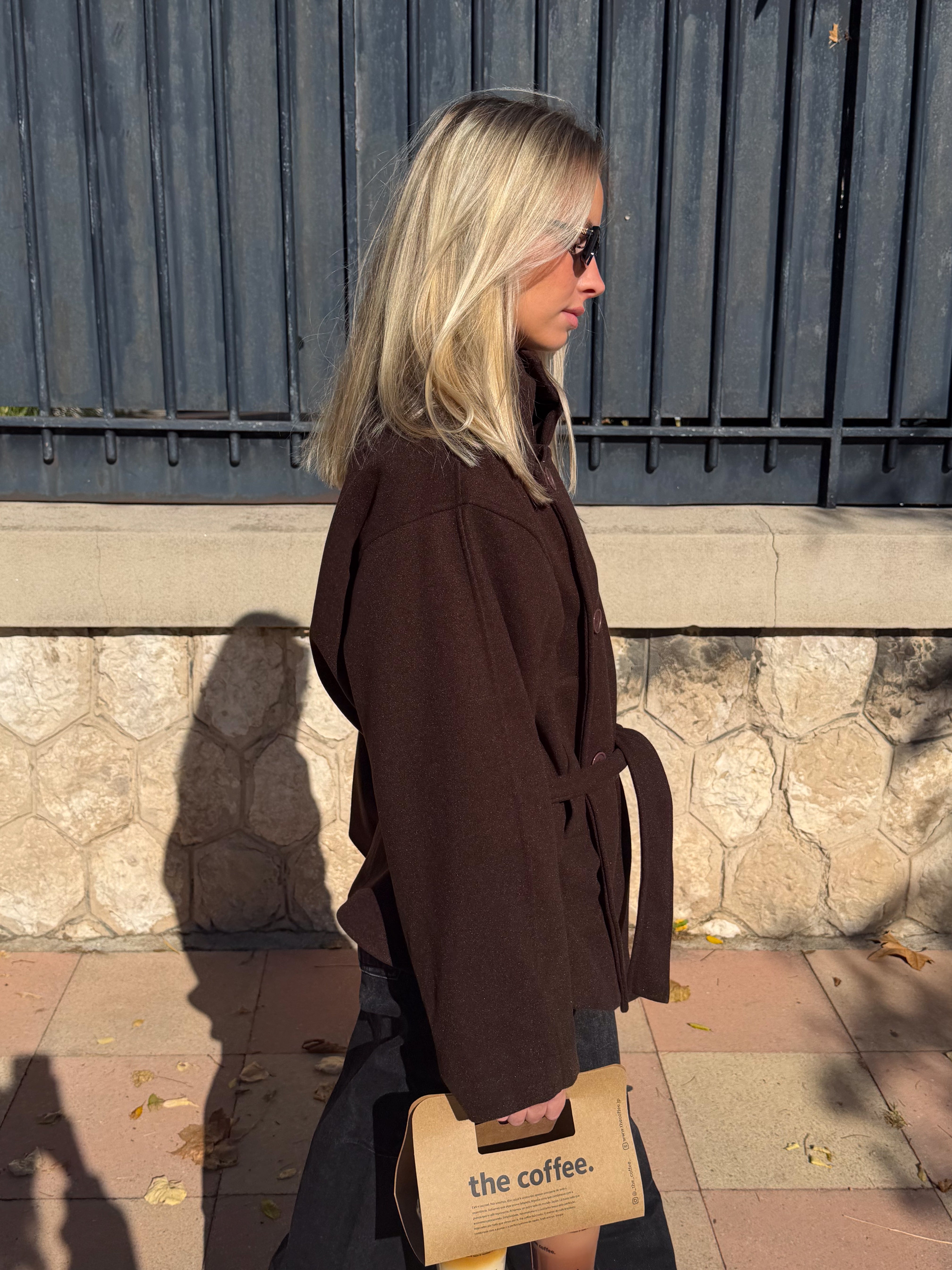 Manteau Roxane marron