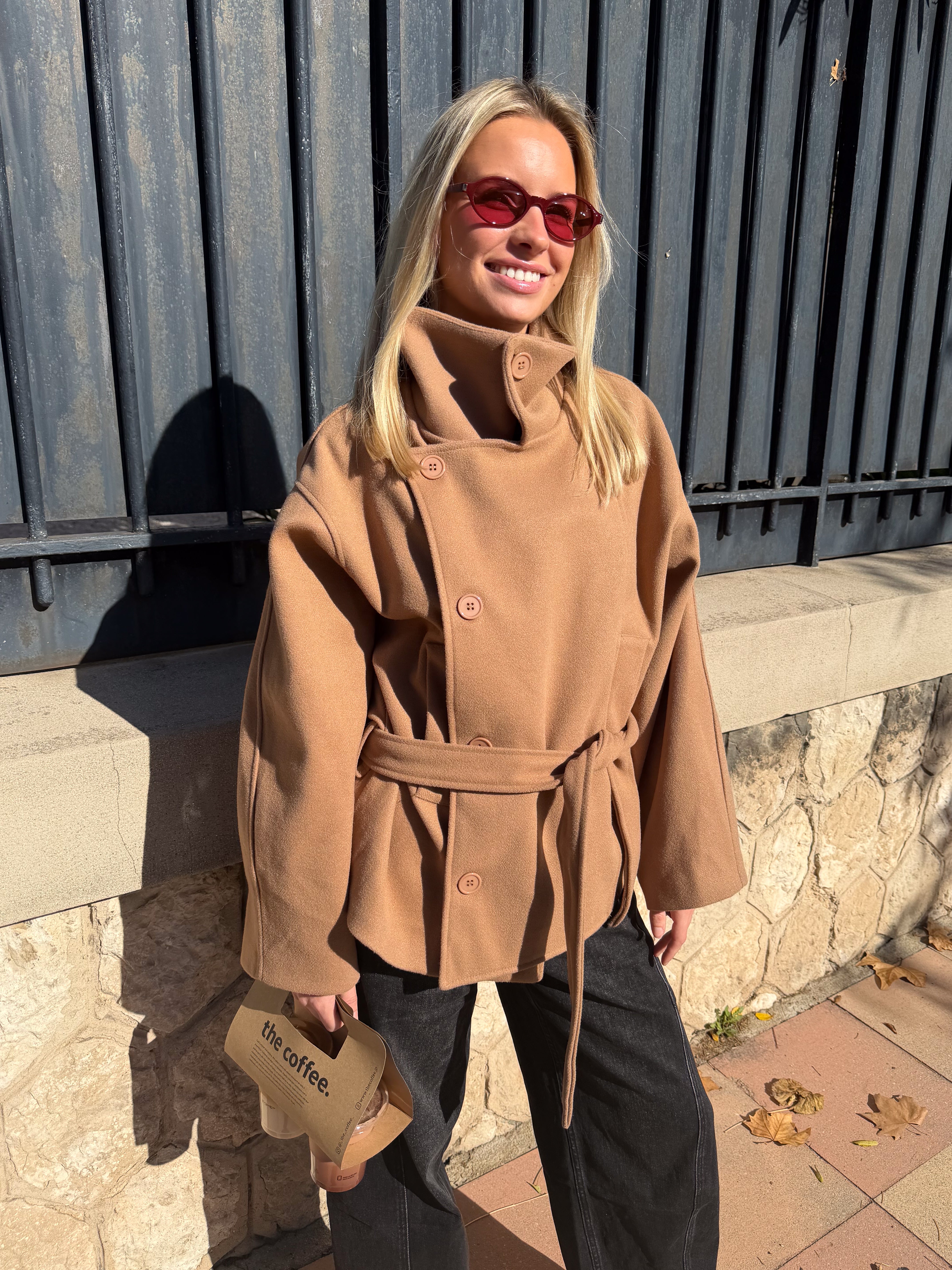 Manteau Roxane camel (12/12)