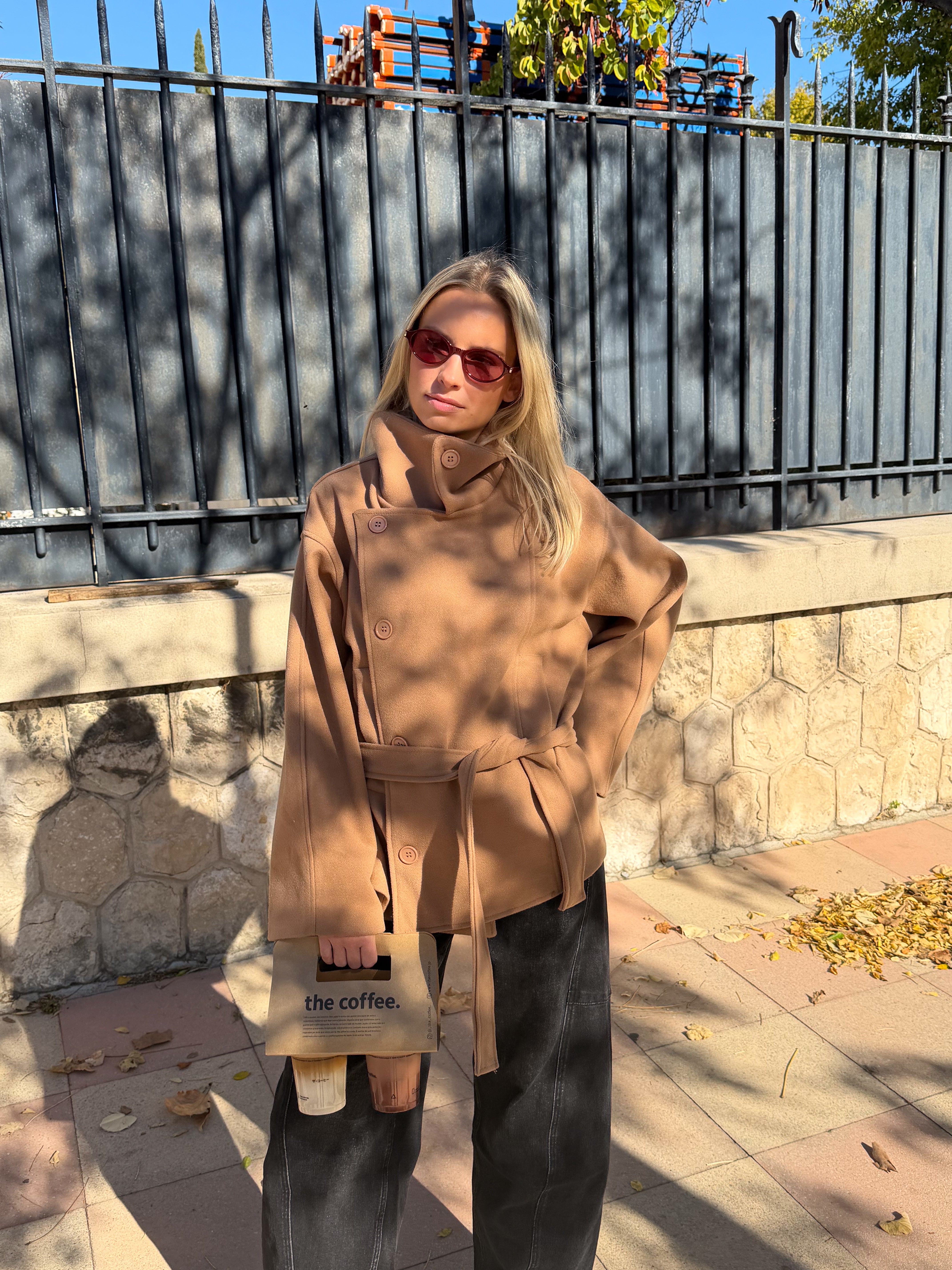 Manteau Roxane camel (12/12)