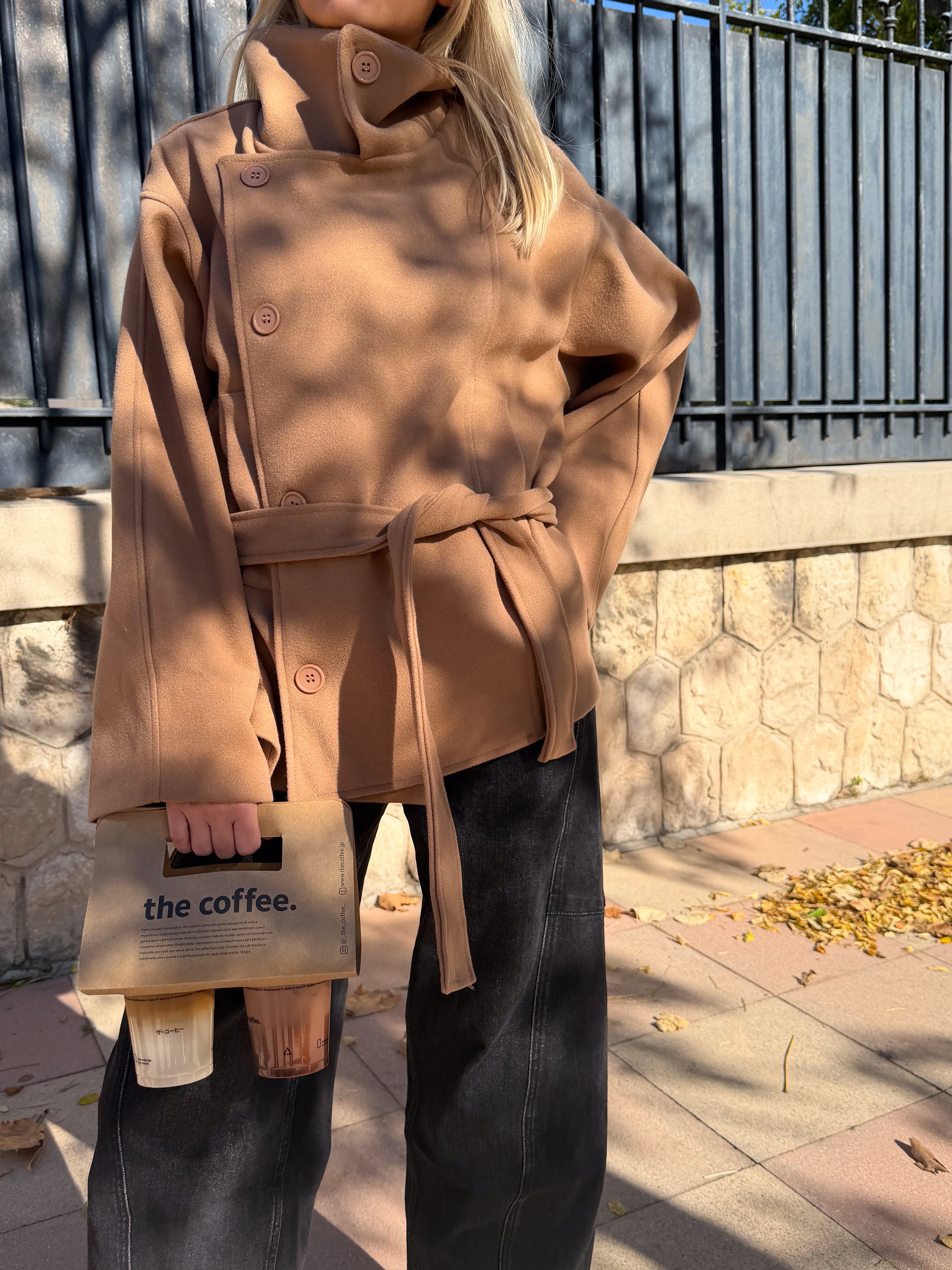 Manteau Roxane camel (12/12)
