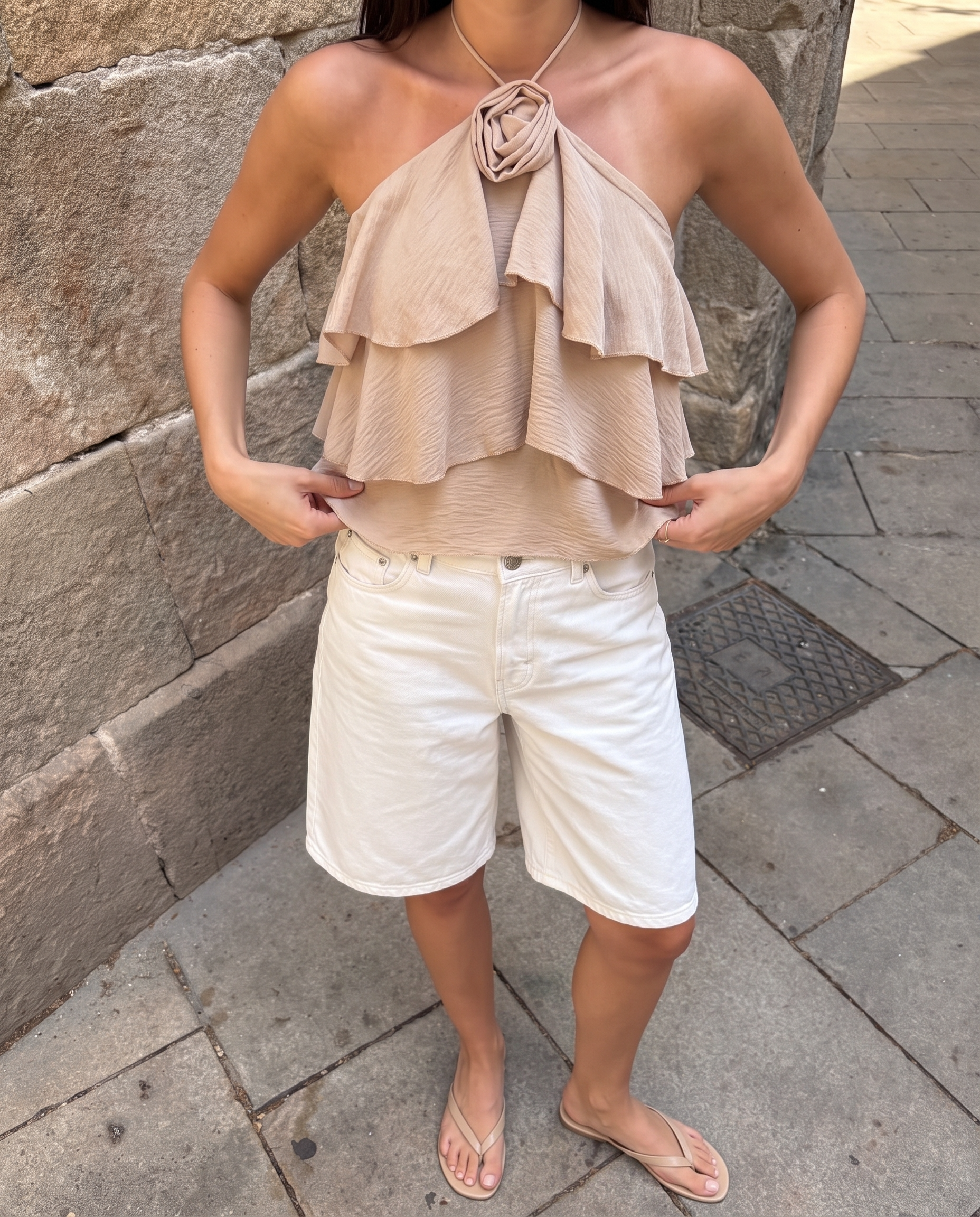 Isadora bluse beige
