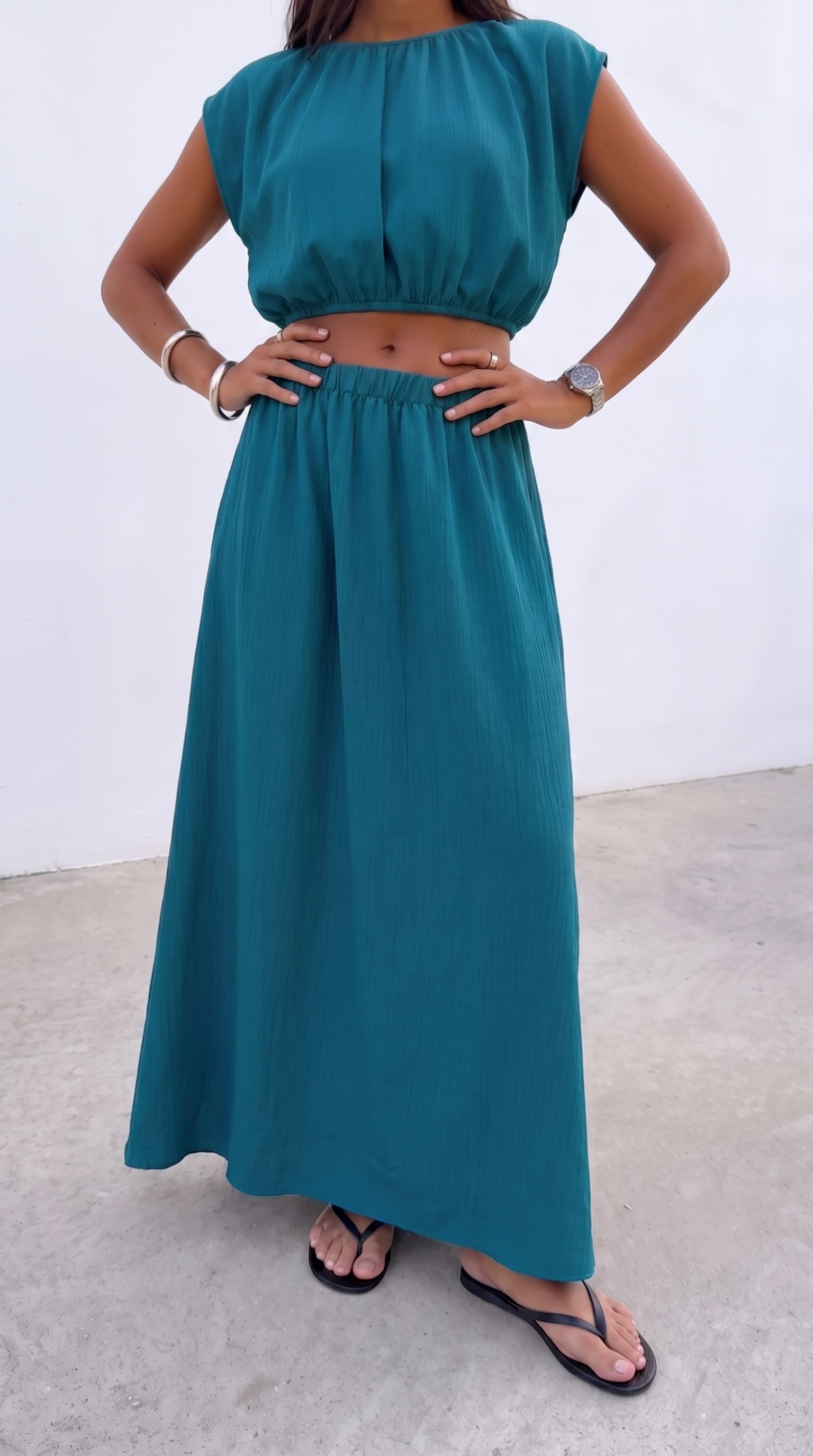 Ensemble Micaela bleu canard