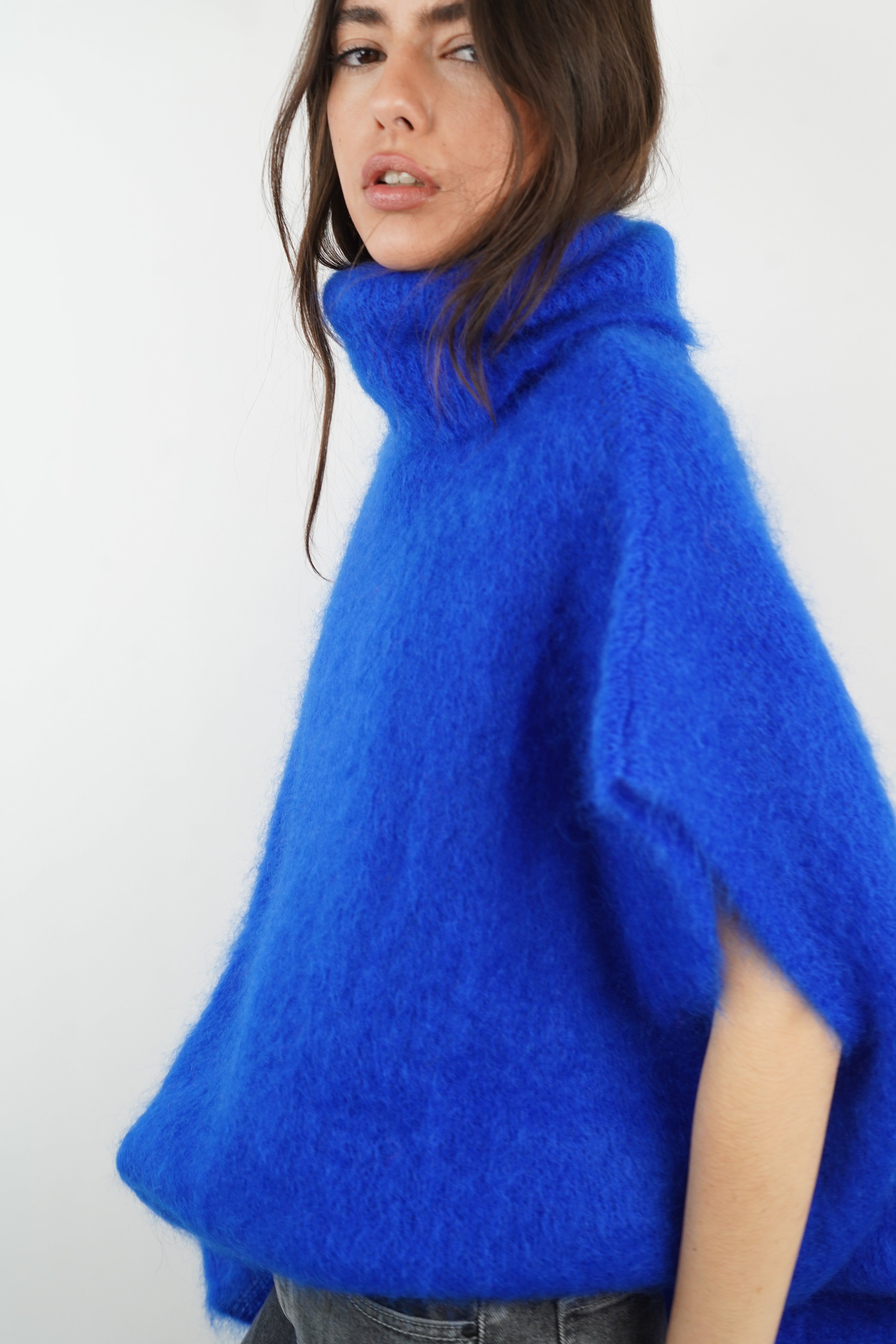 Pietra blue mohair sweater