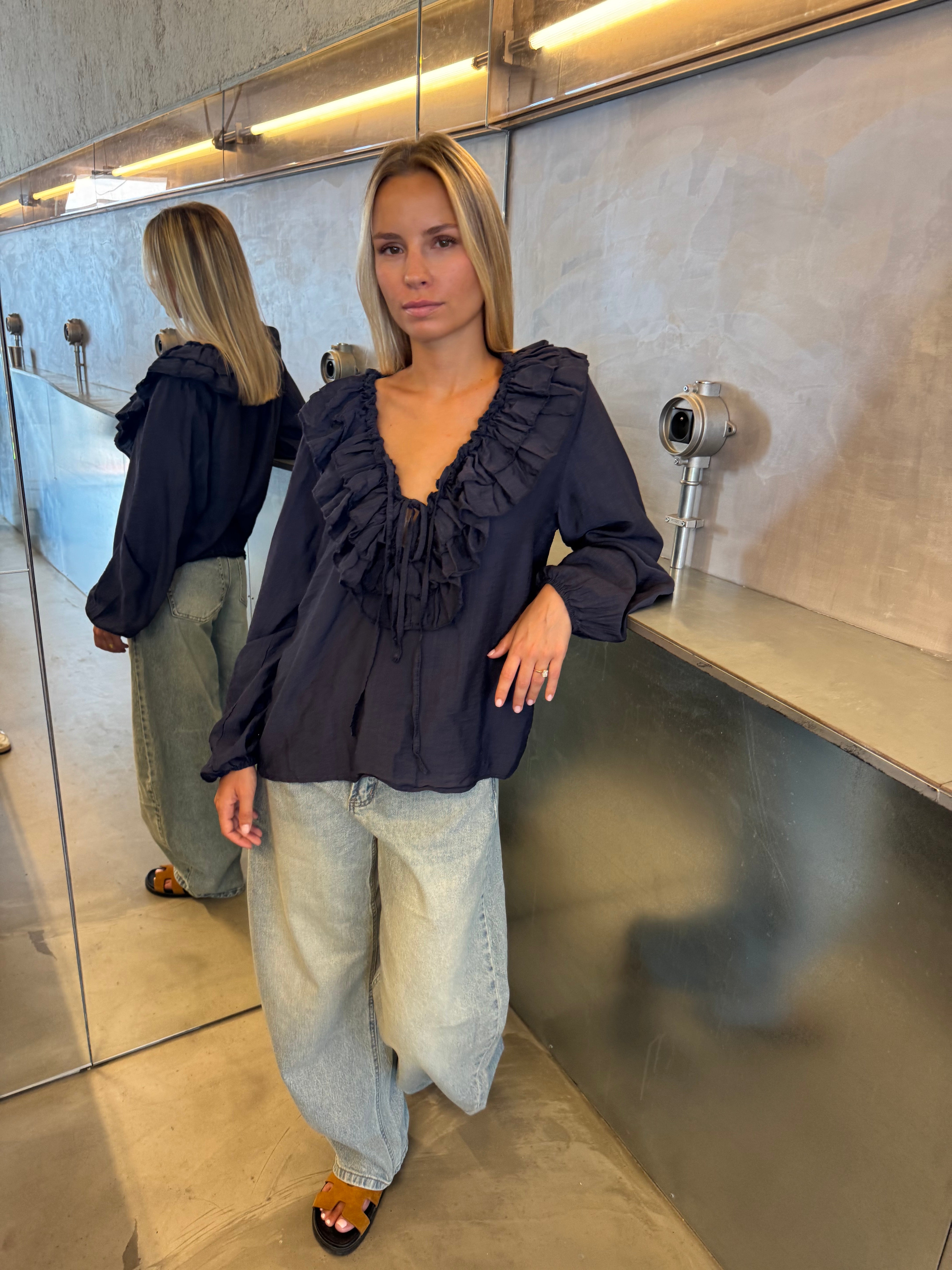 Blouse Elsa bleu marine