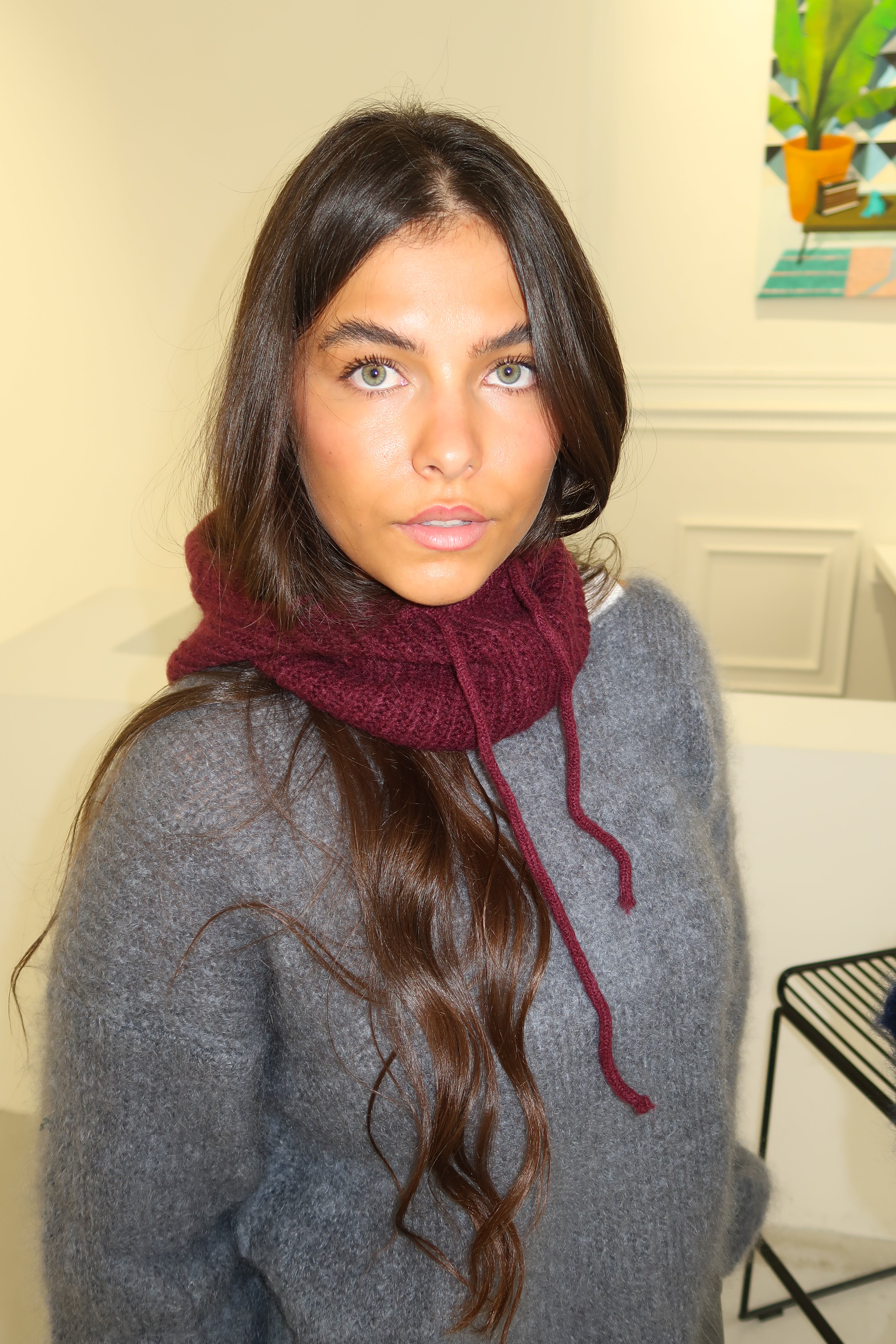 Diana Burgundy Balaclava