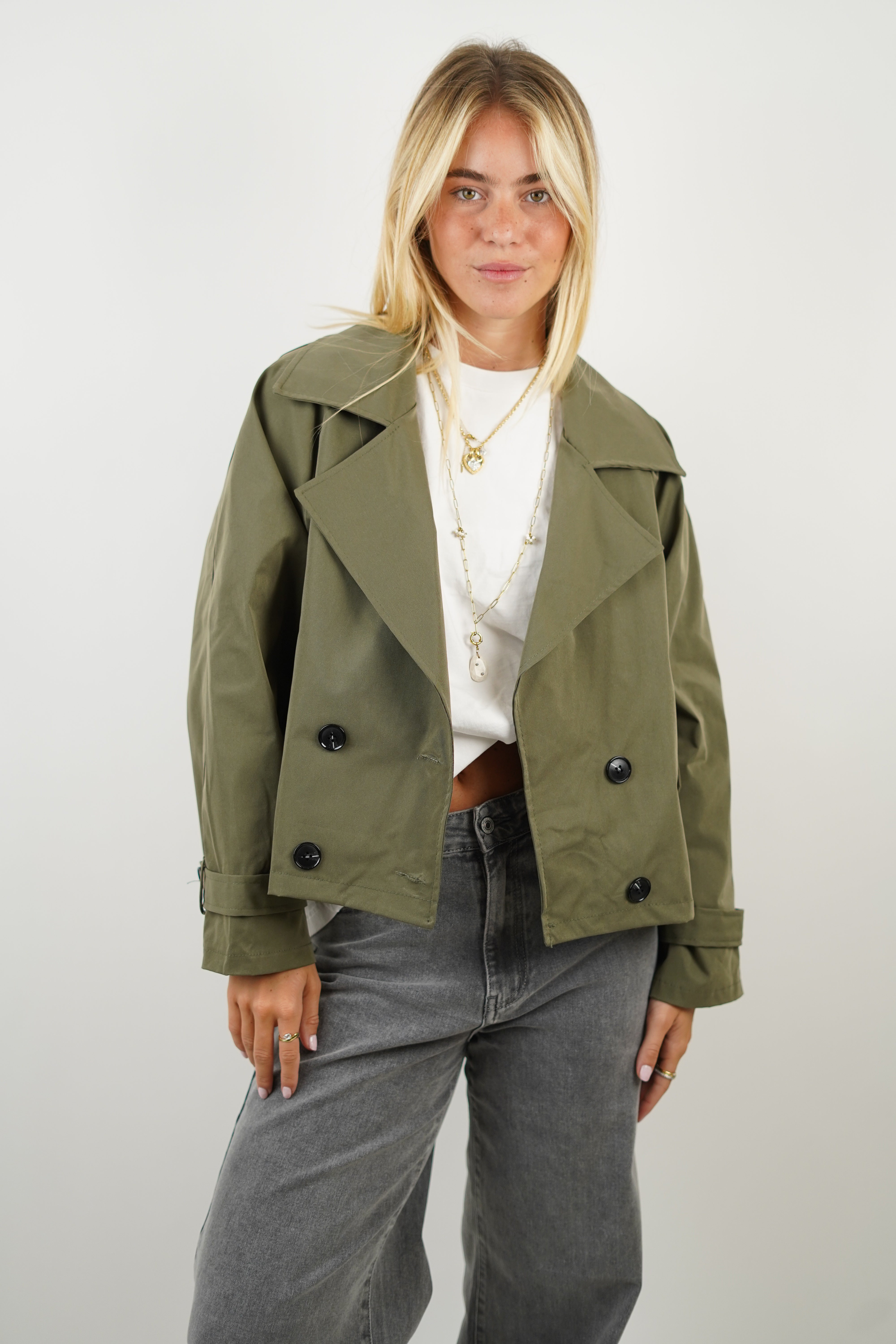 Agathe Khaki-Trenchcoat