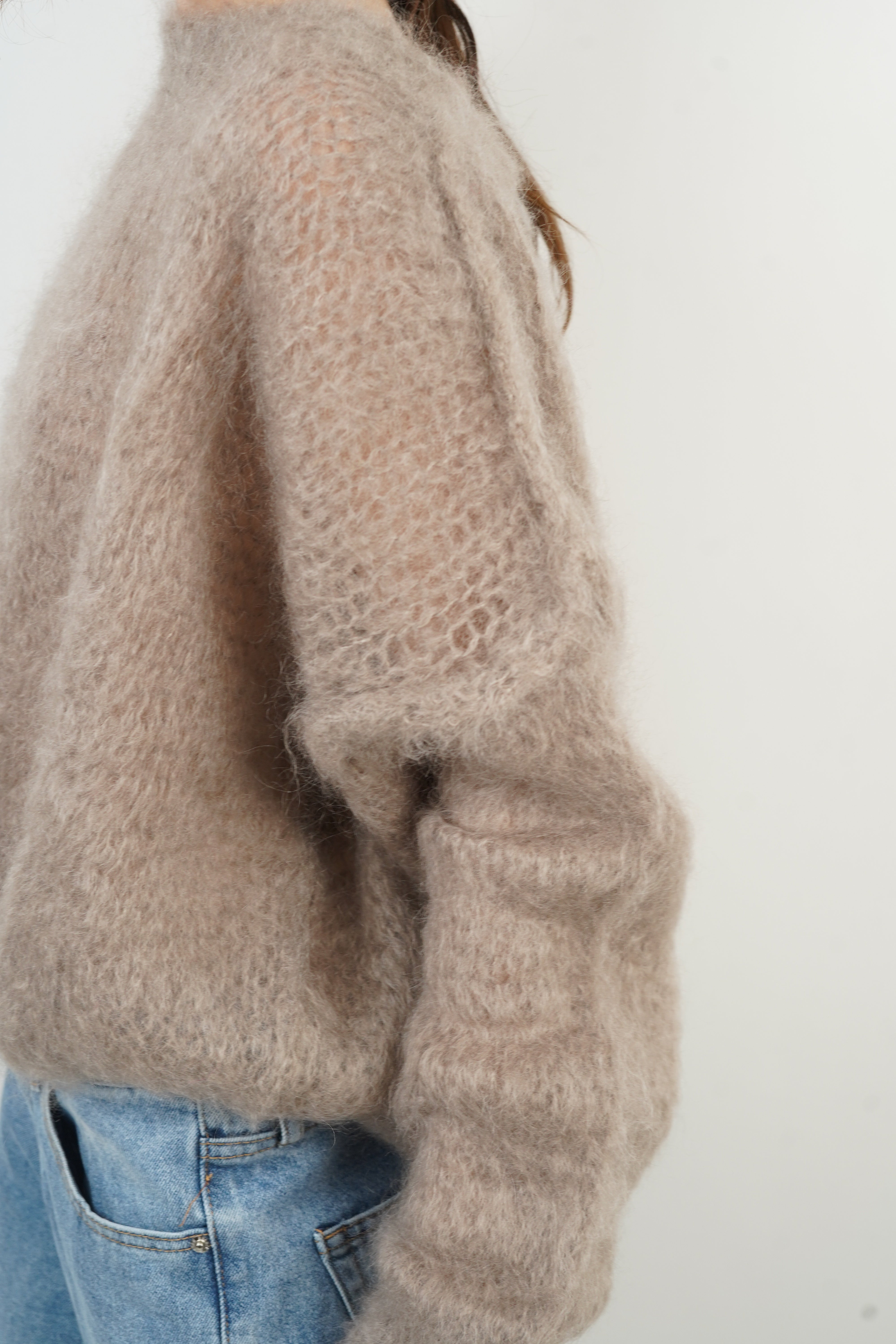 Cloe Taupe-Pullover