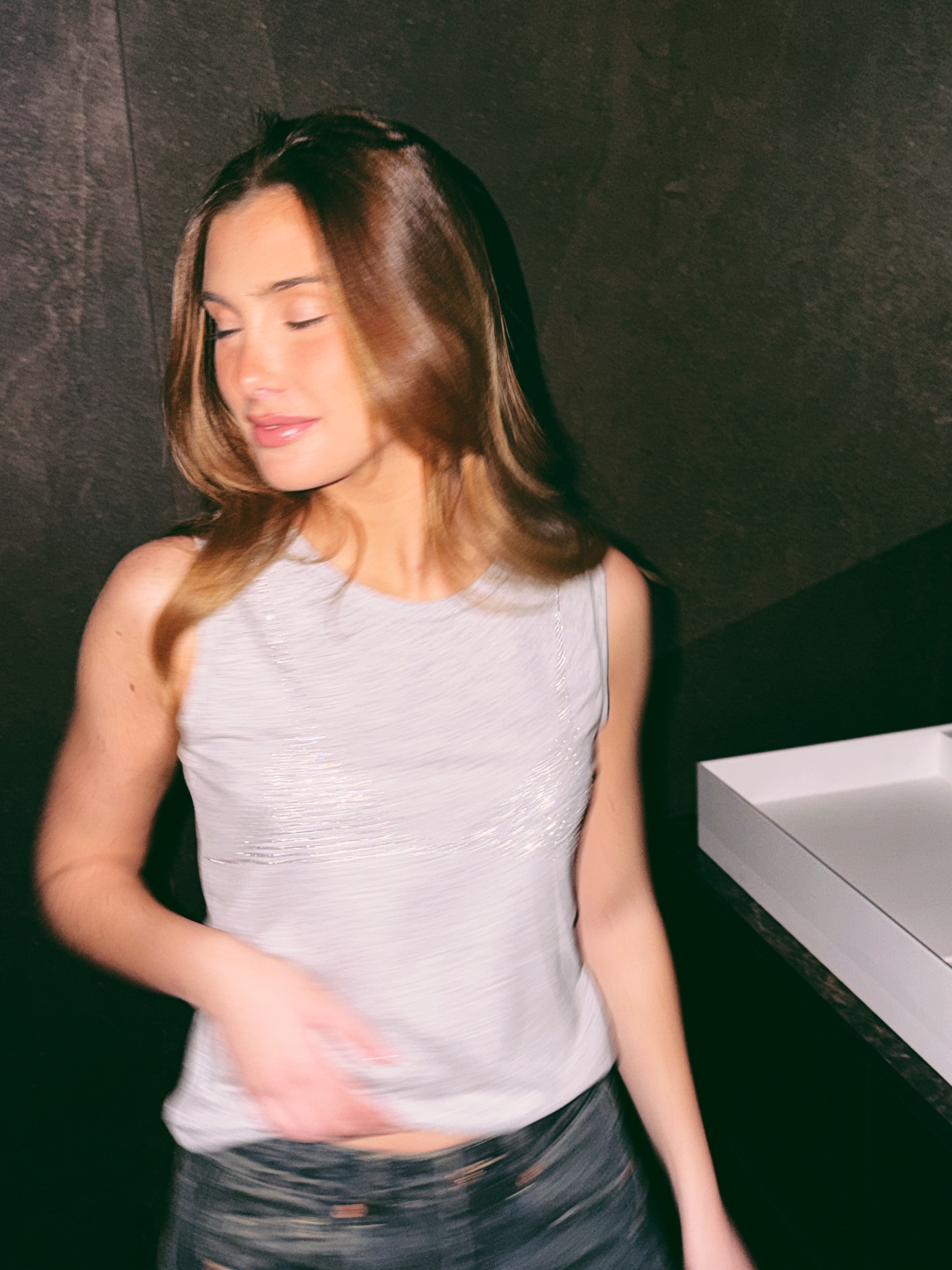 Серый топ Сюзи