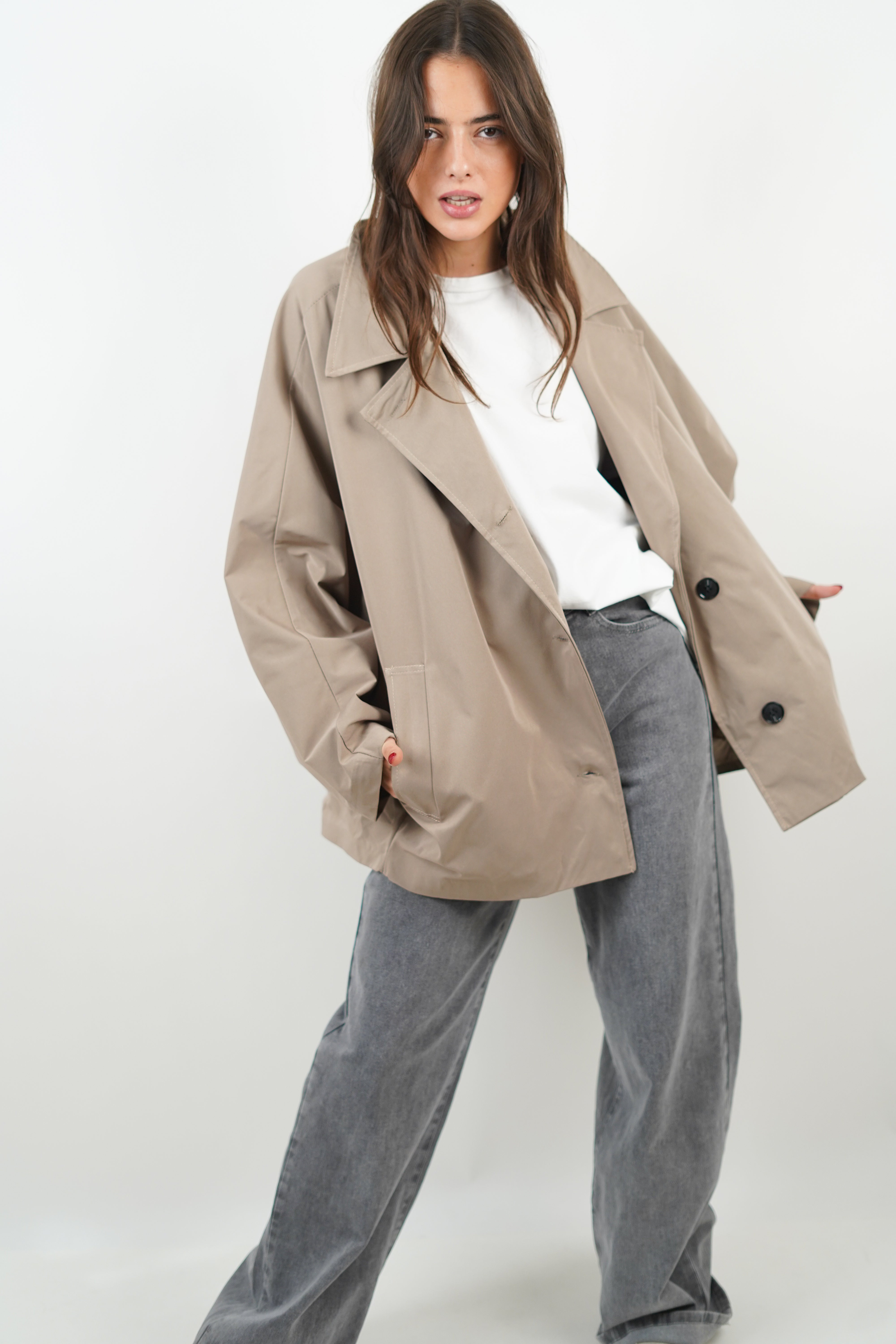 Ella Trenchcoat Taupe