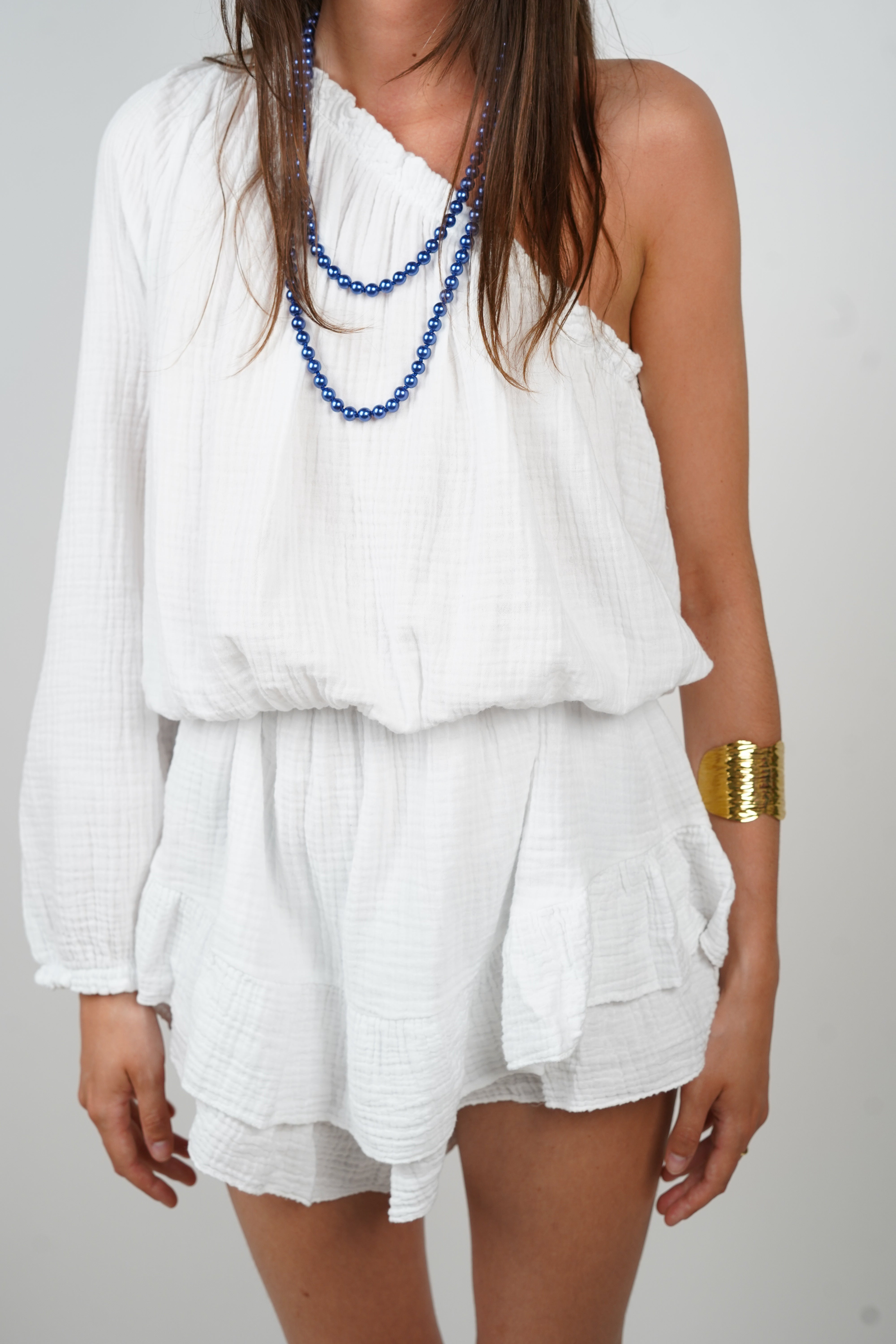 Lia white playsuit