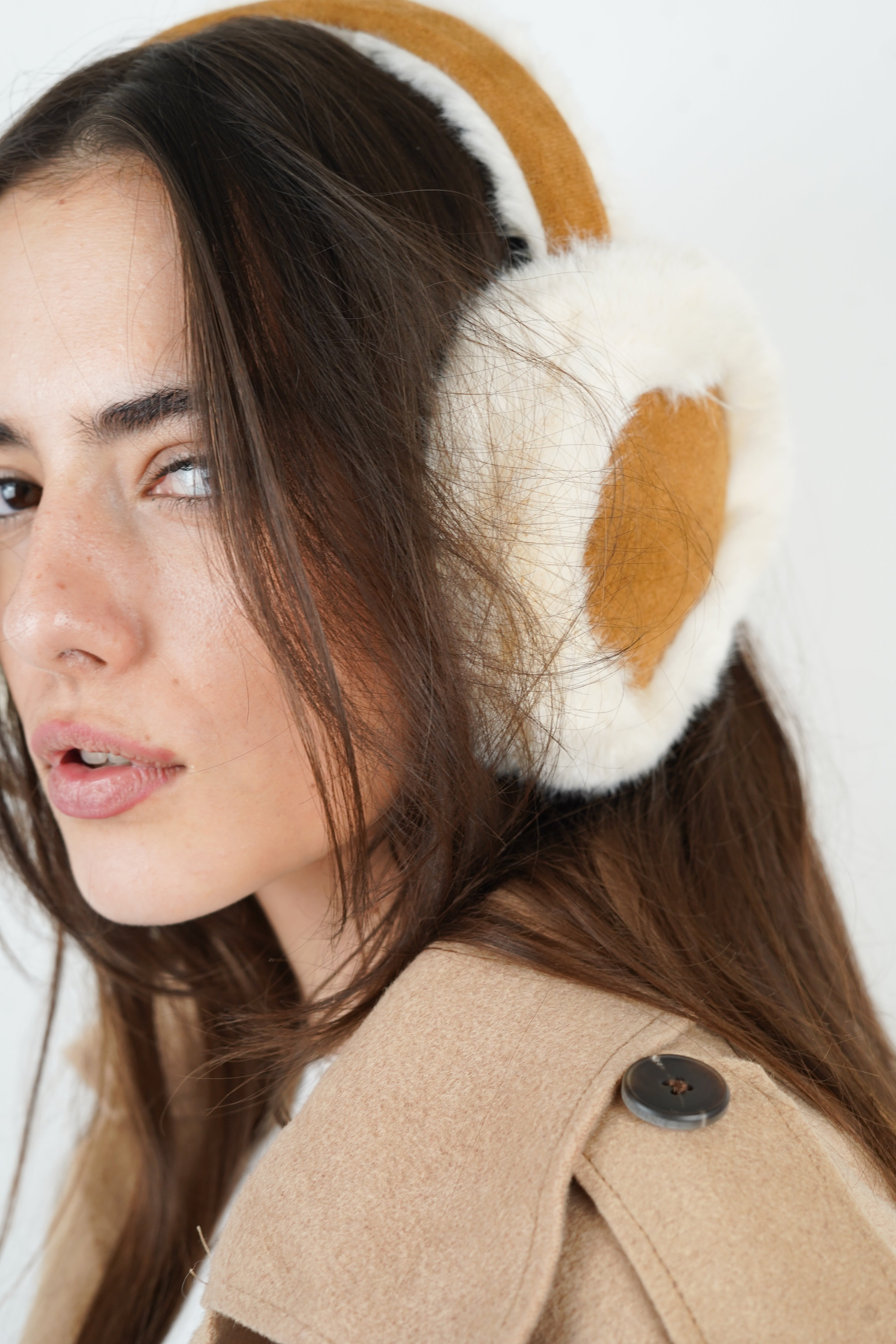 Léna camel earmuffs