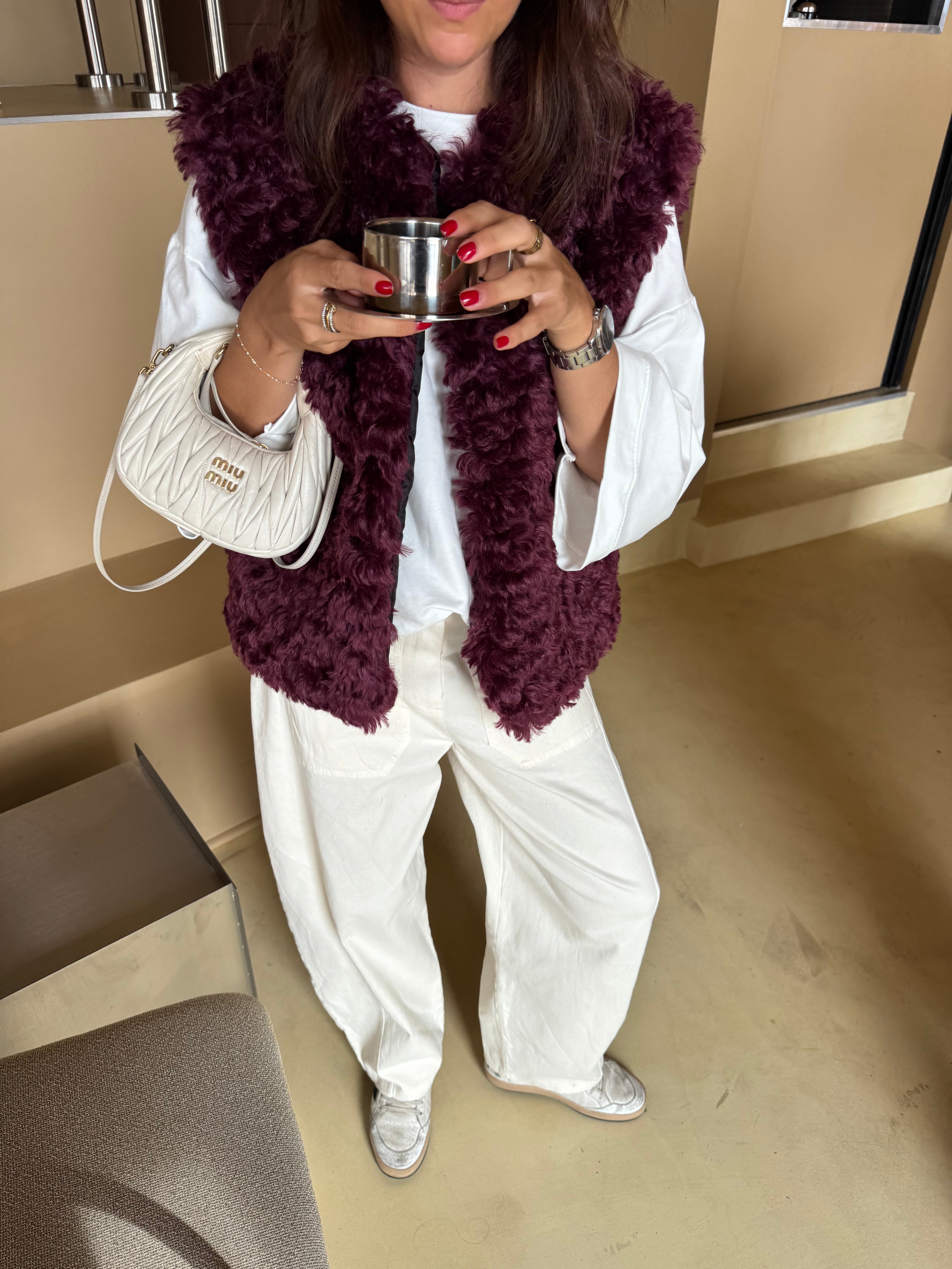 Veste Louise bordeaux