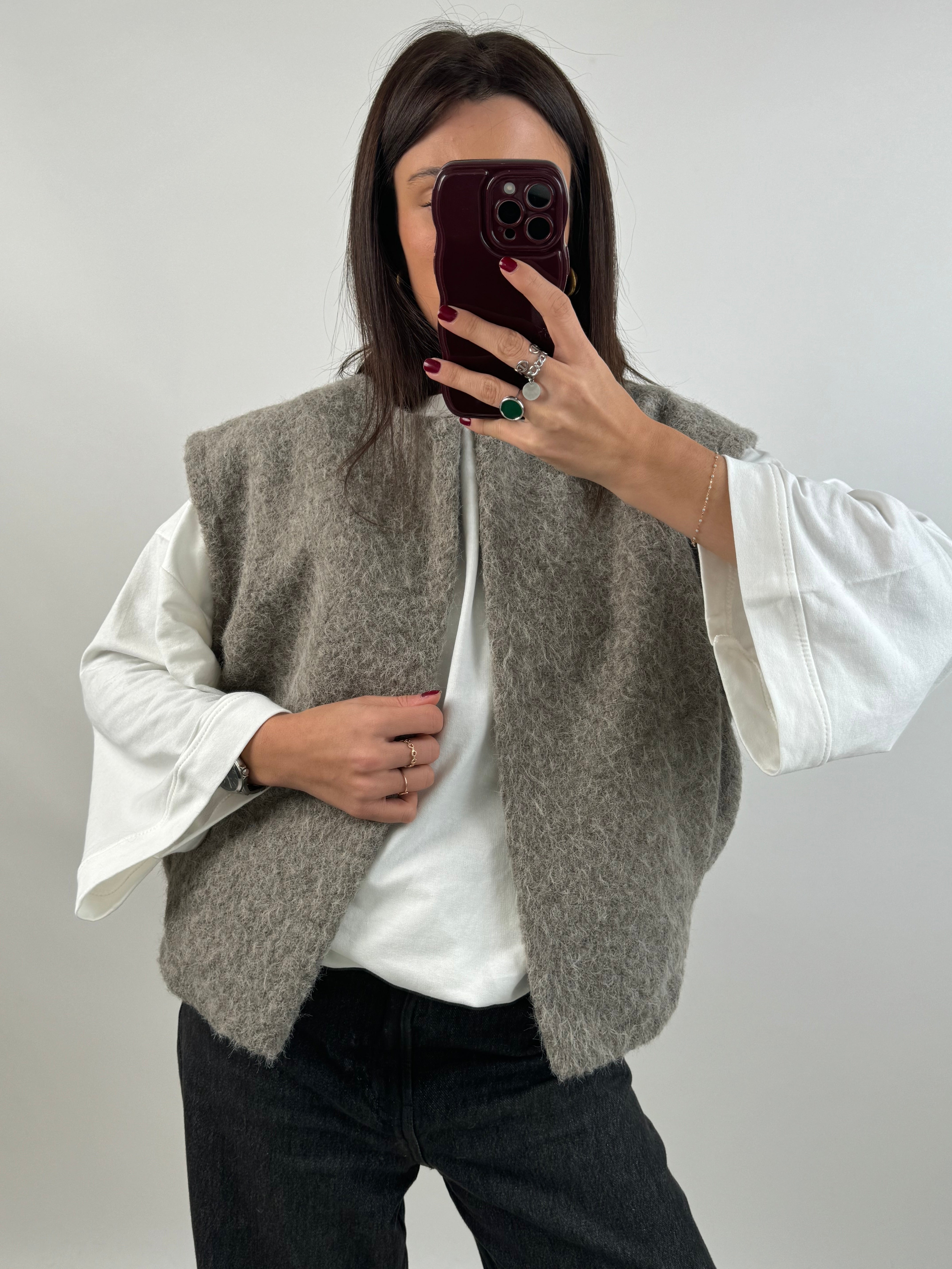 Maddy taupe jacket