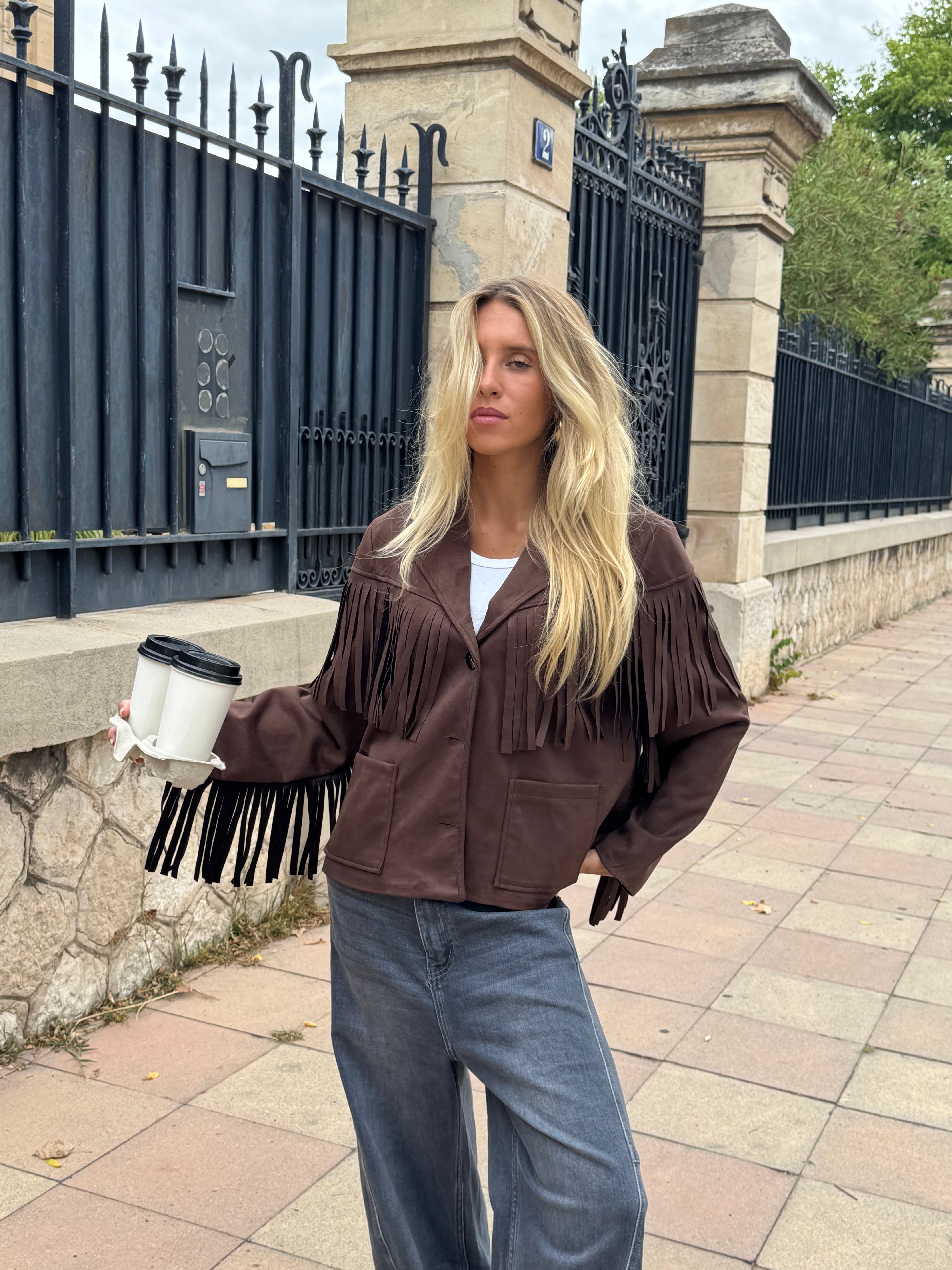 Veste Laëticia marron