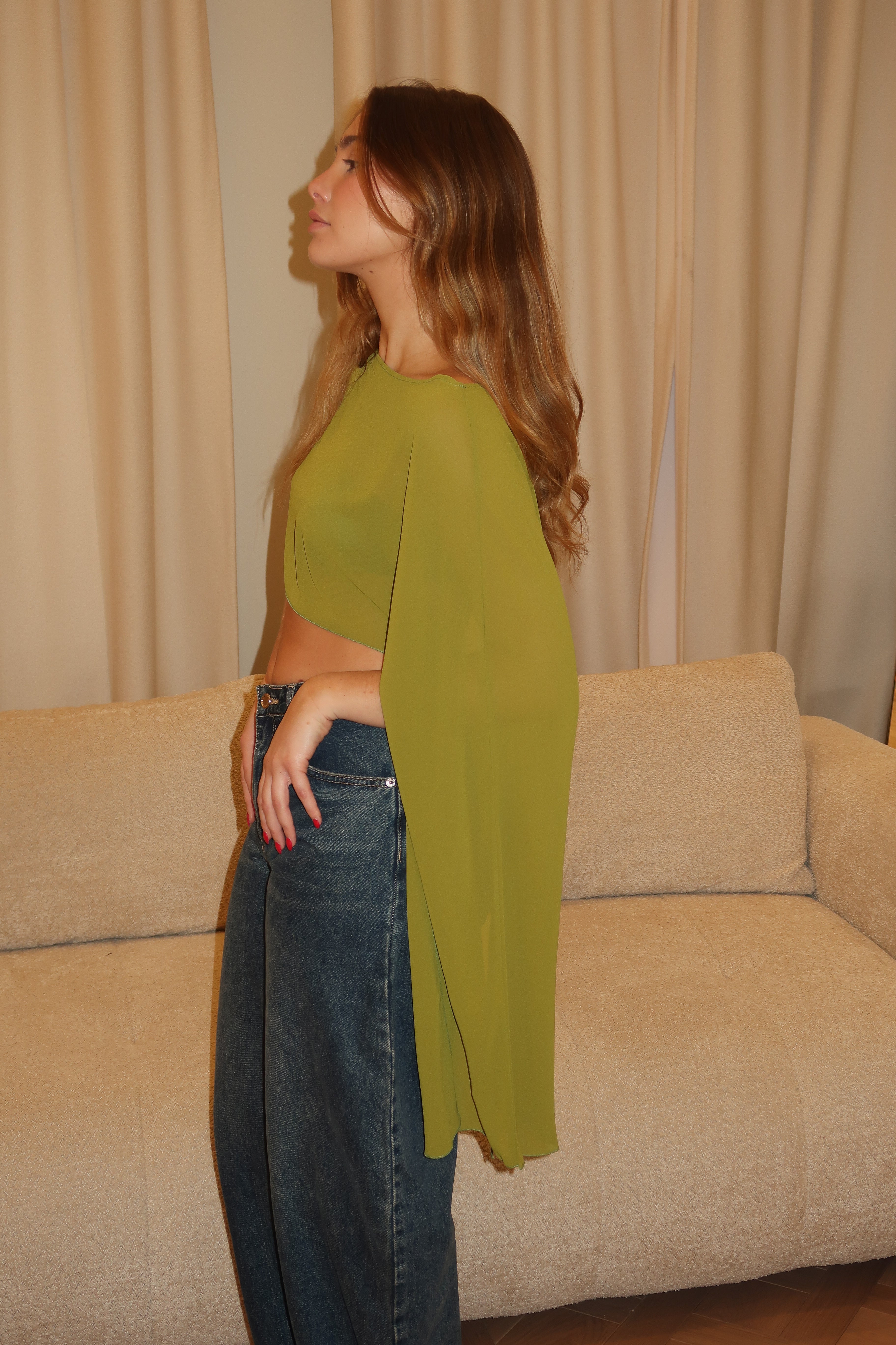 Cherry Cape olive green
