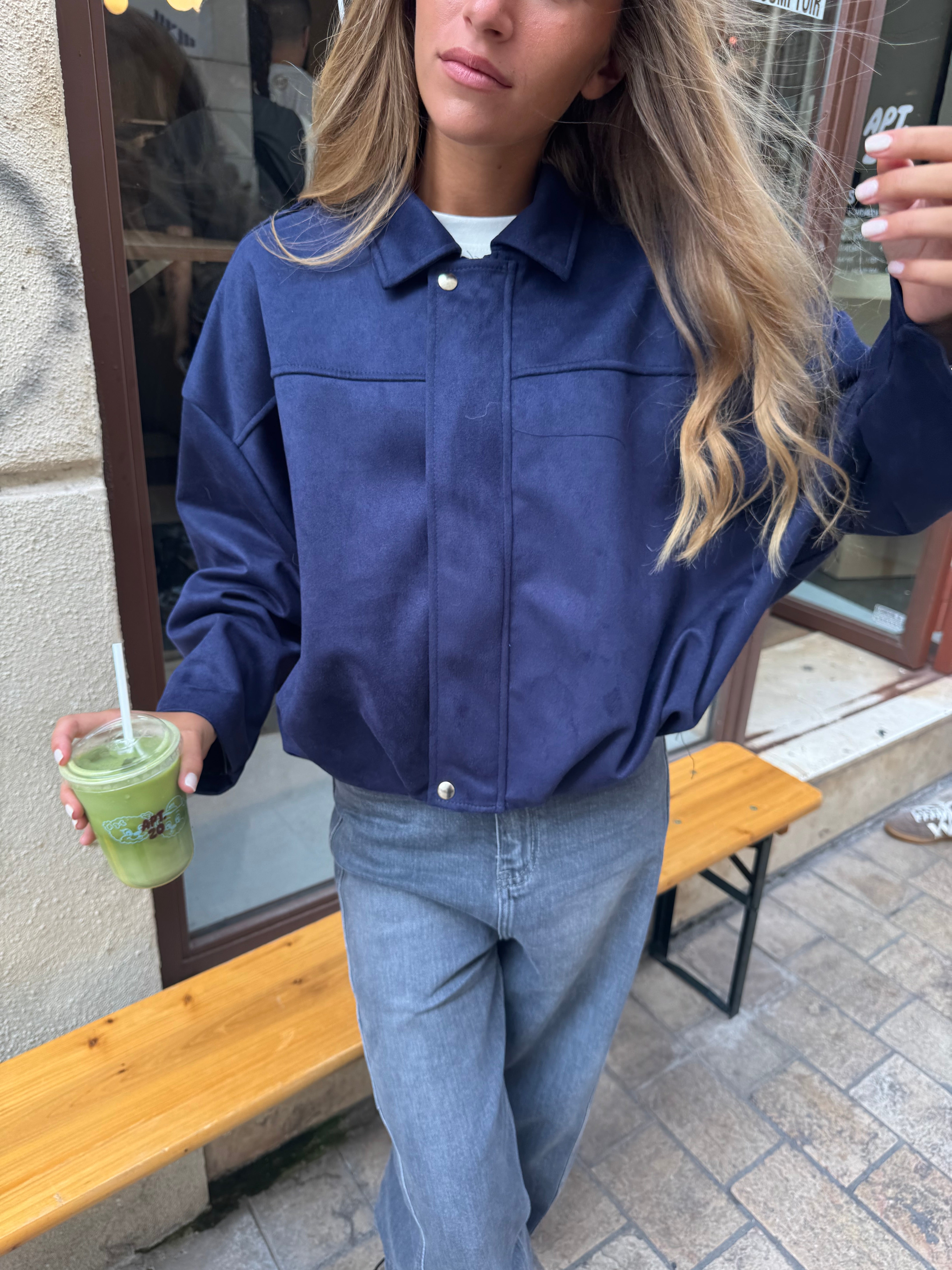 Veste Perrine bleu marine