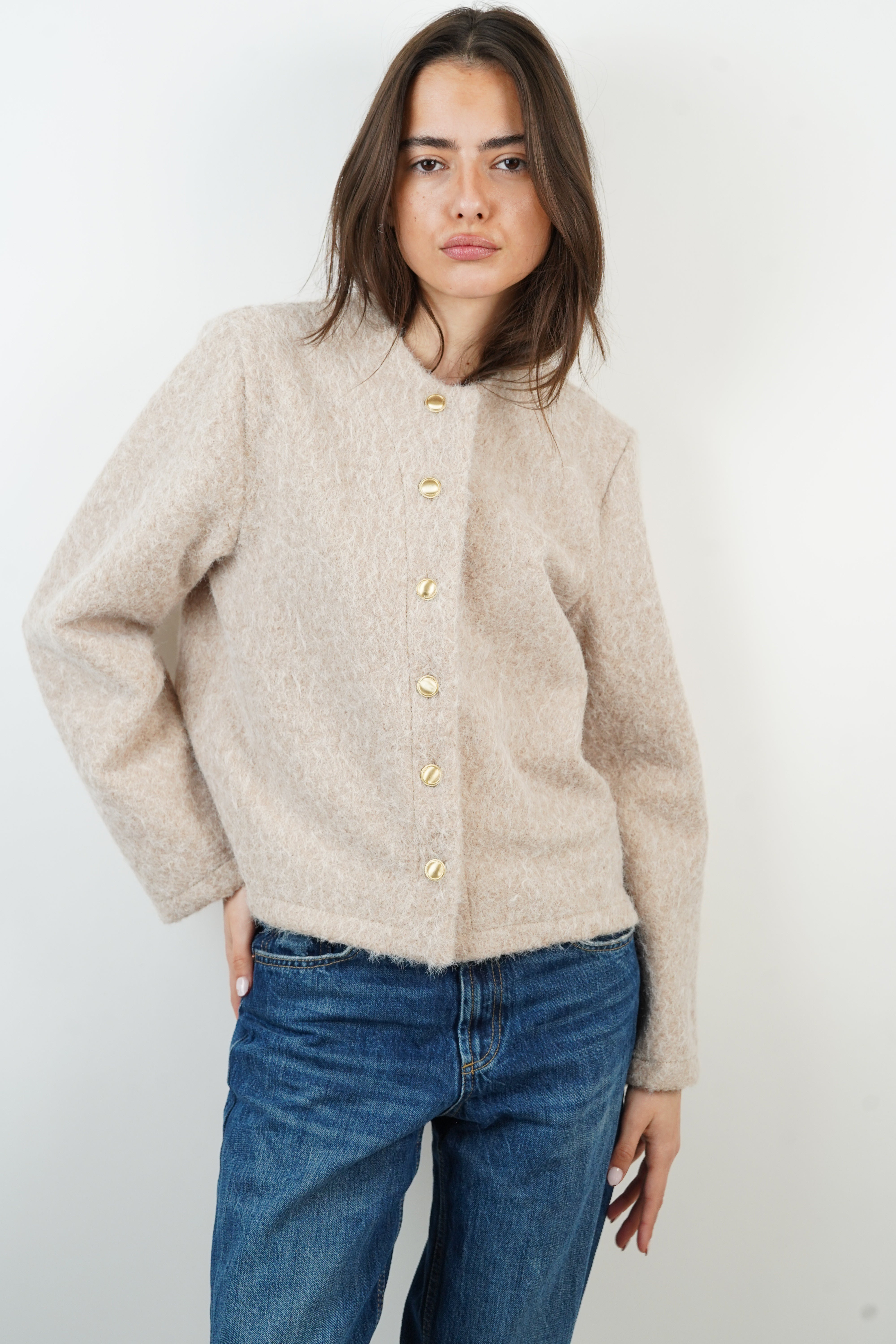 Beige Lina Cardigan