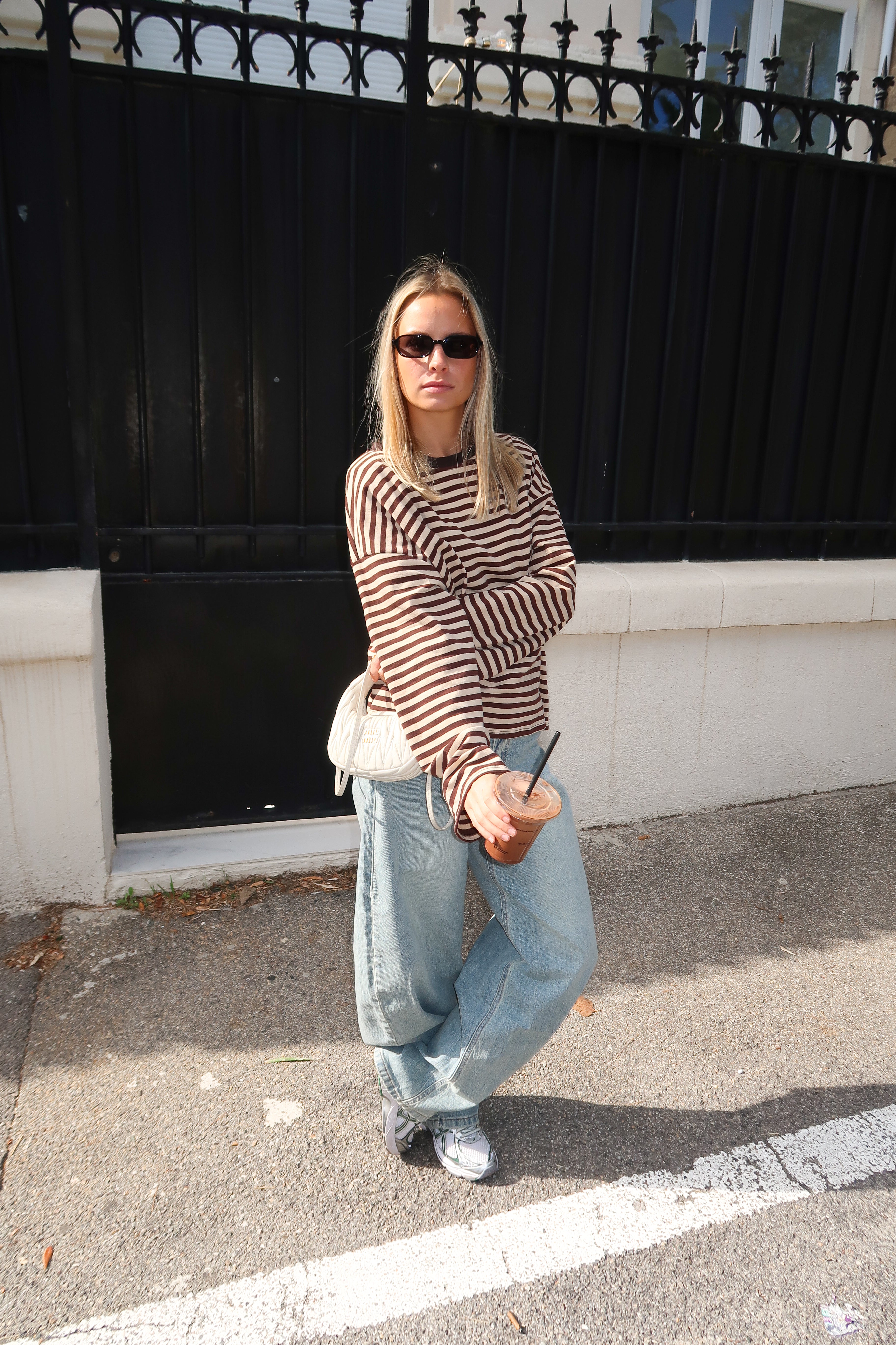 Beige-braunes Oceane-T-Shirt