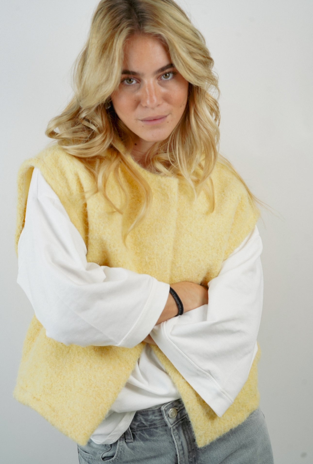 Veste Maddy jaune pâle