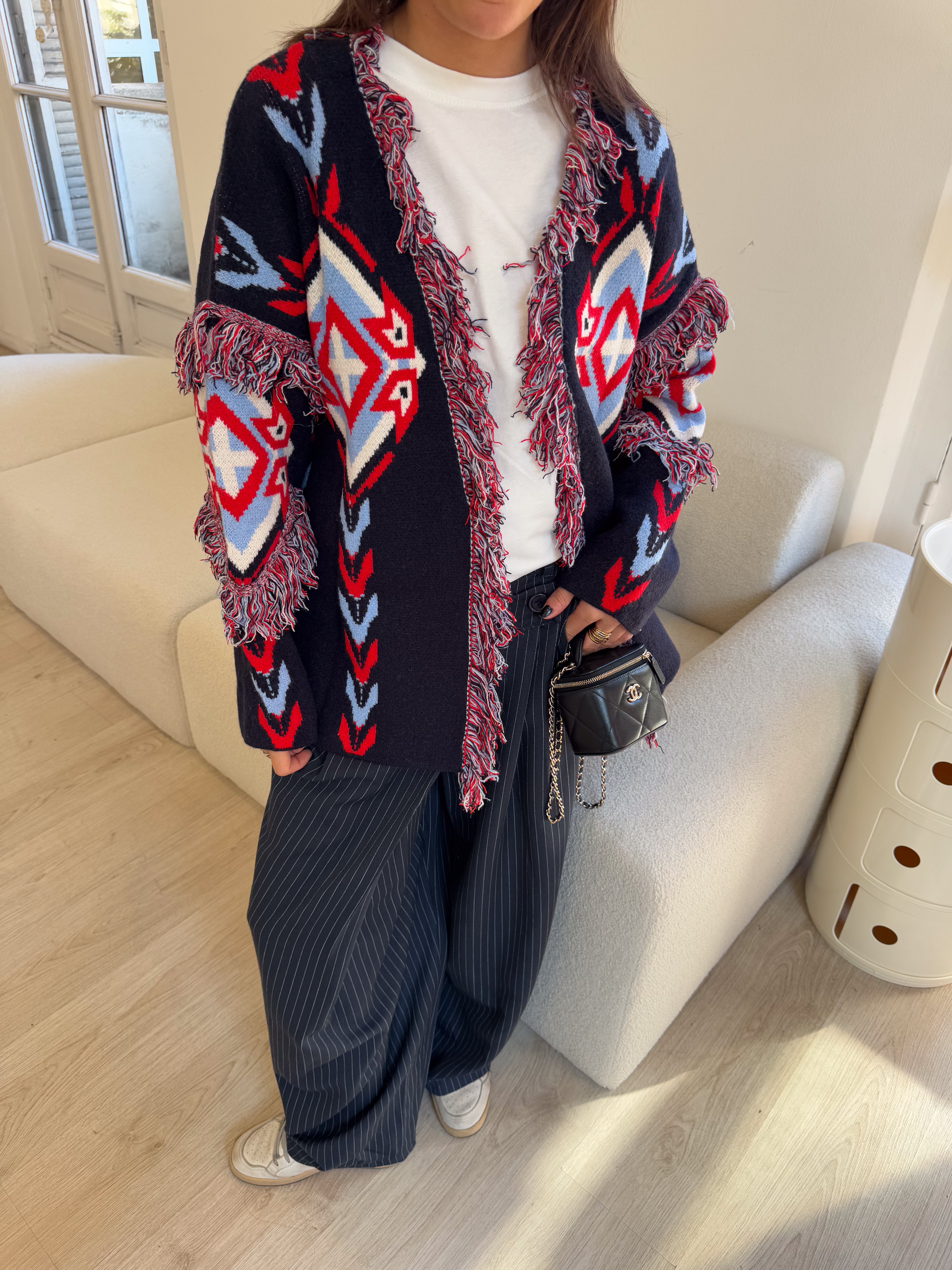 Marineblaue Weste Arianne