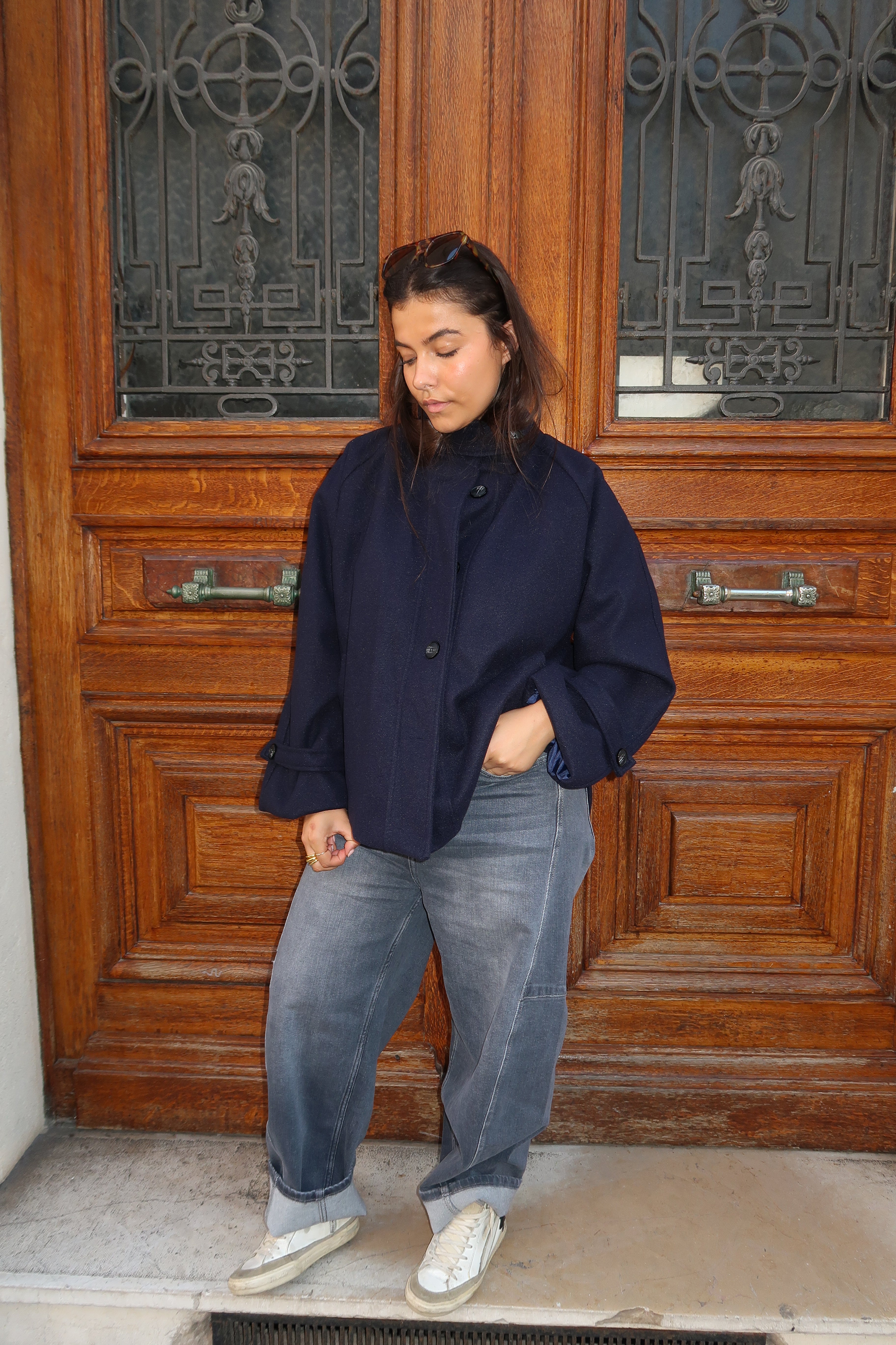 Calix Navy Blue Coat