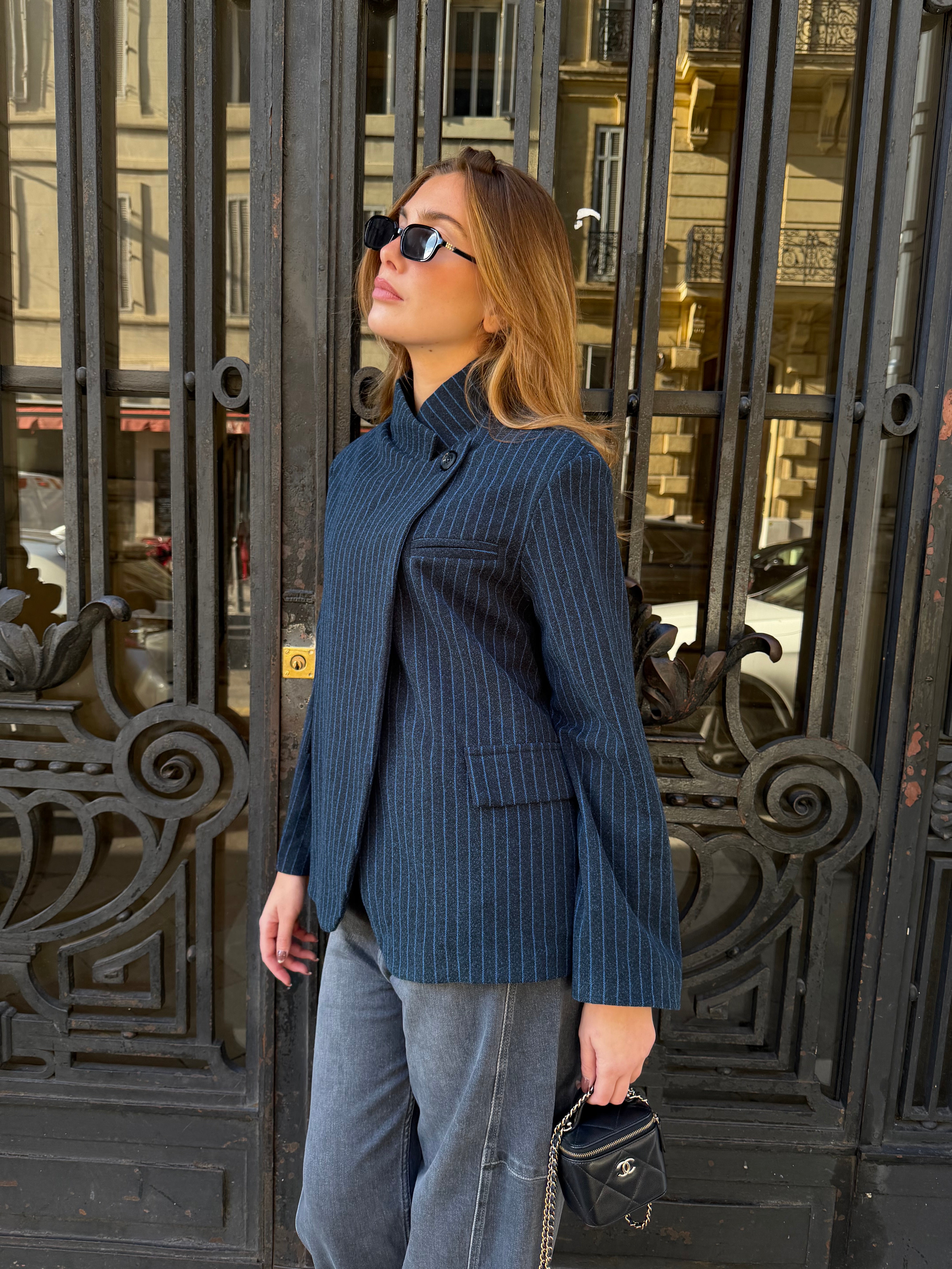 Marineblauer Naomi-Blazer