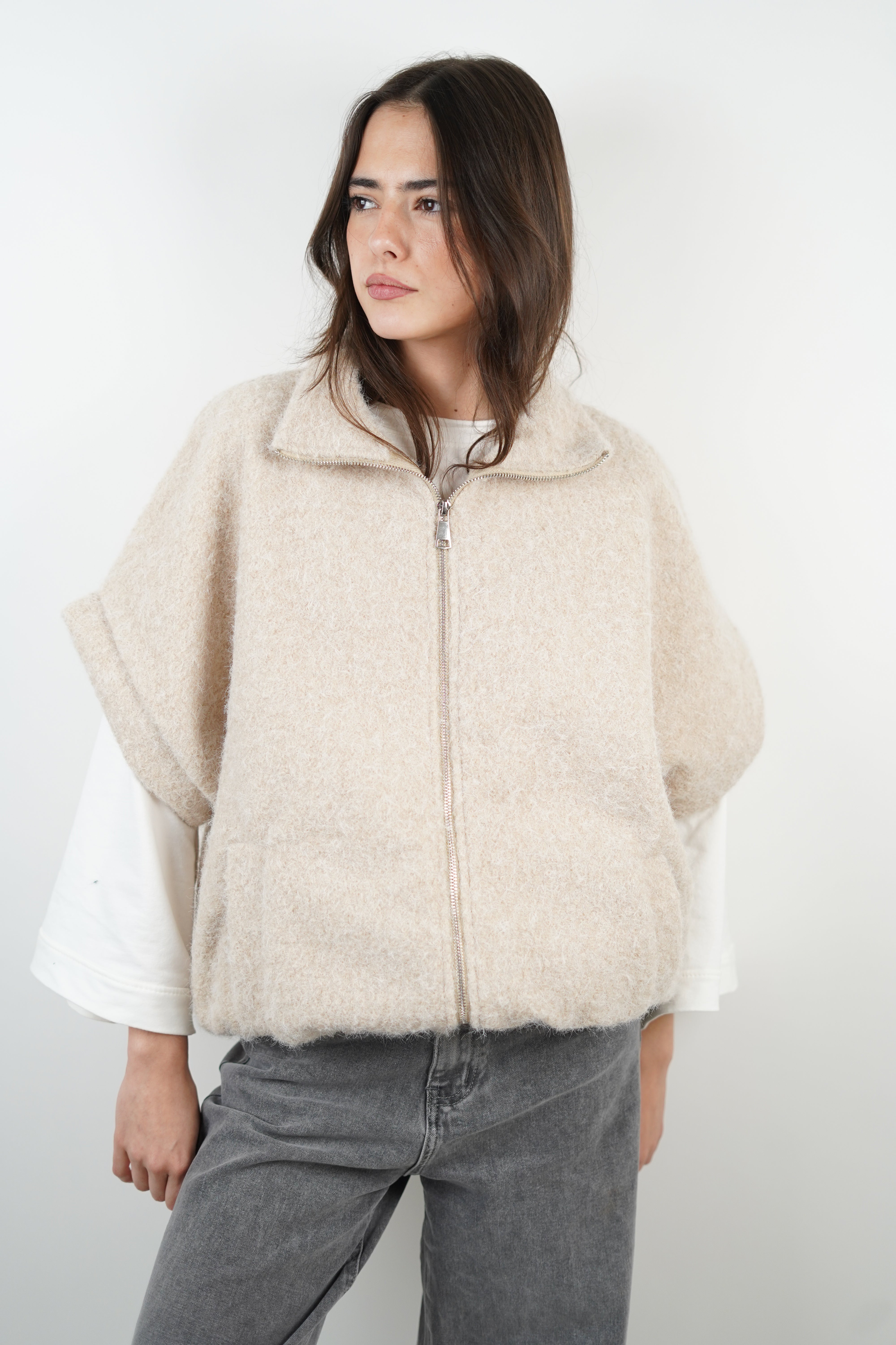 Bomber Manon beige