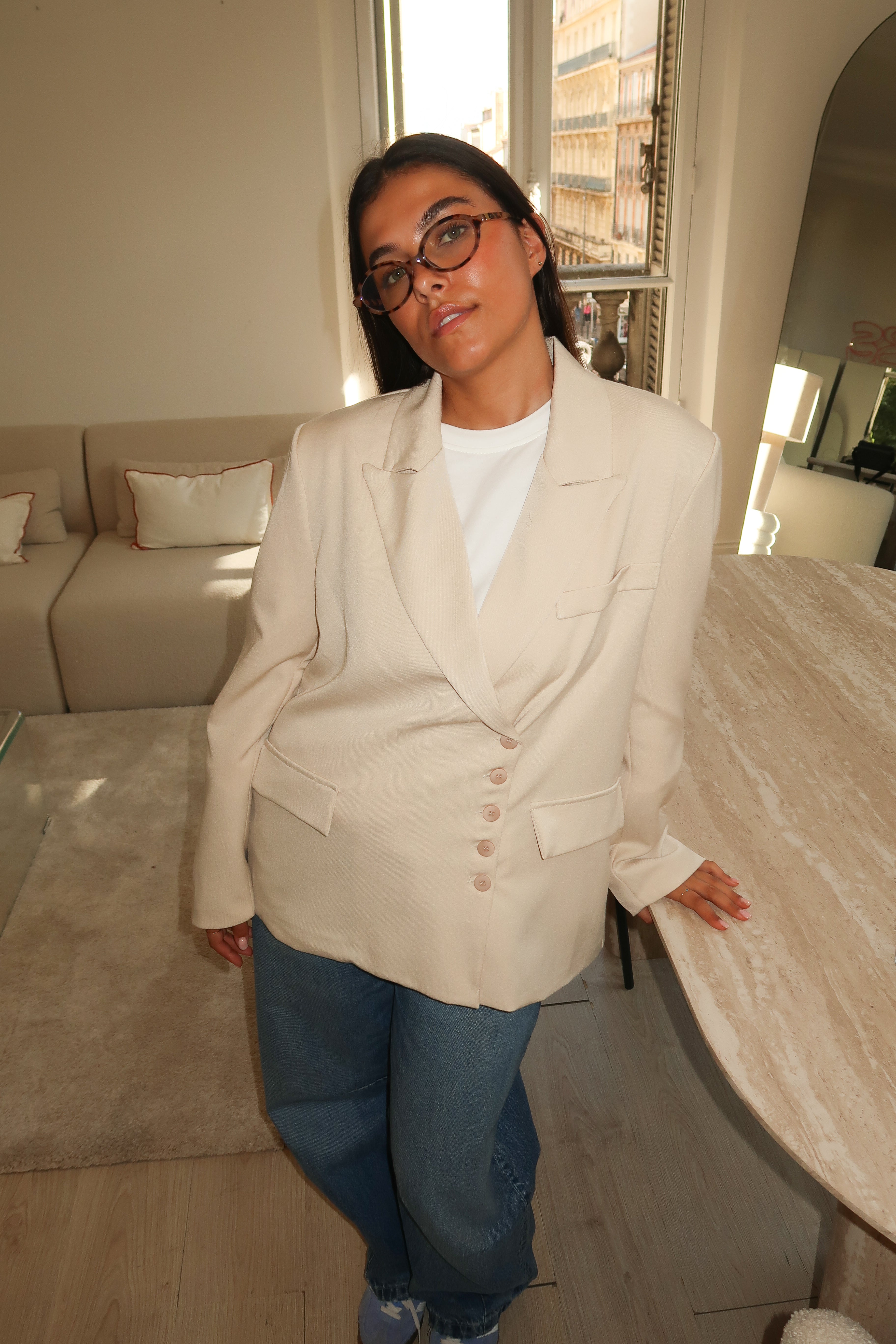 Katherine beige blazer