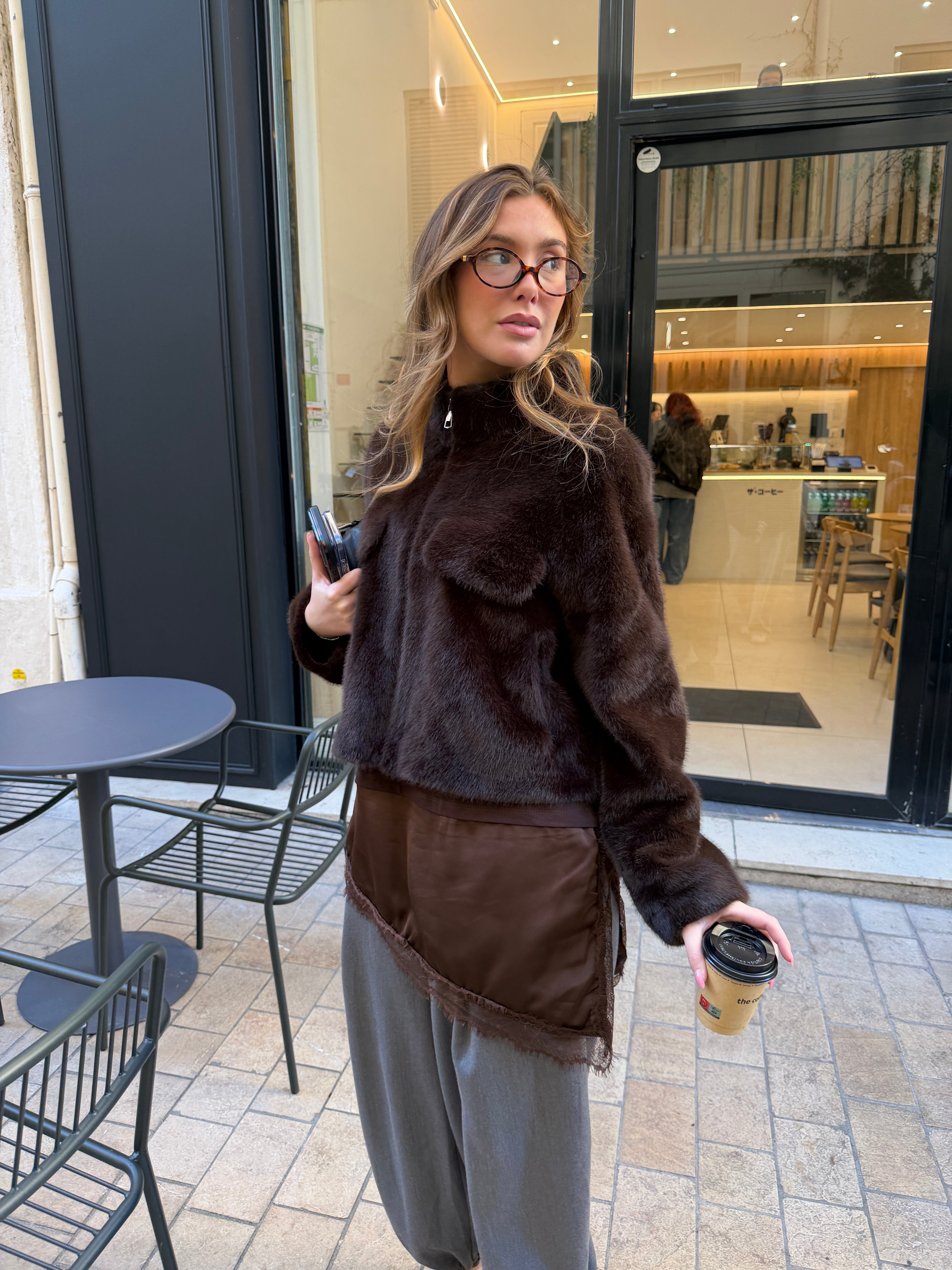 Braune Heloise-Jacke