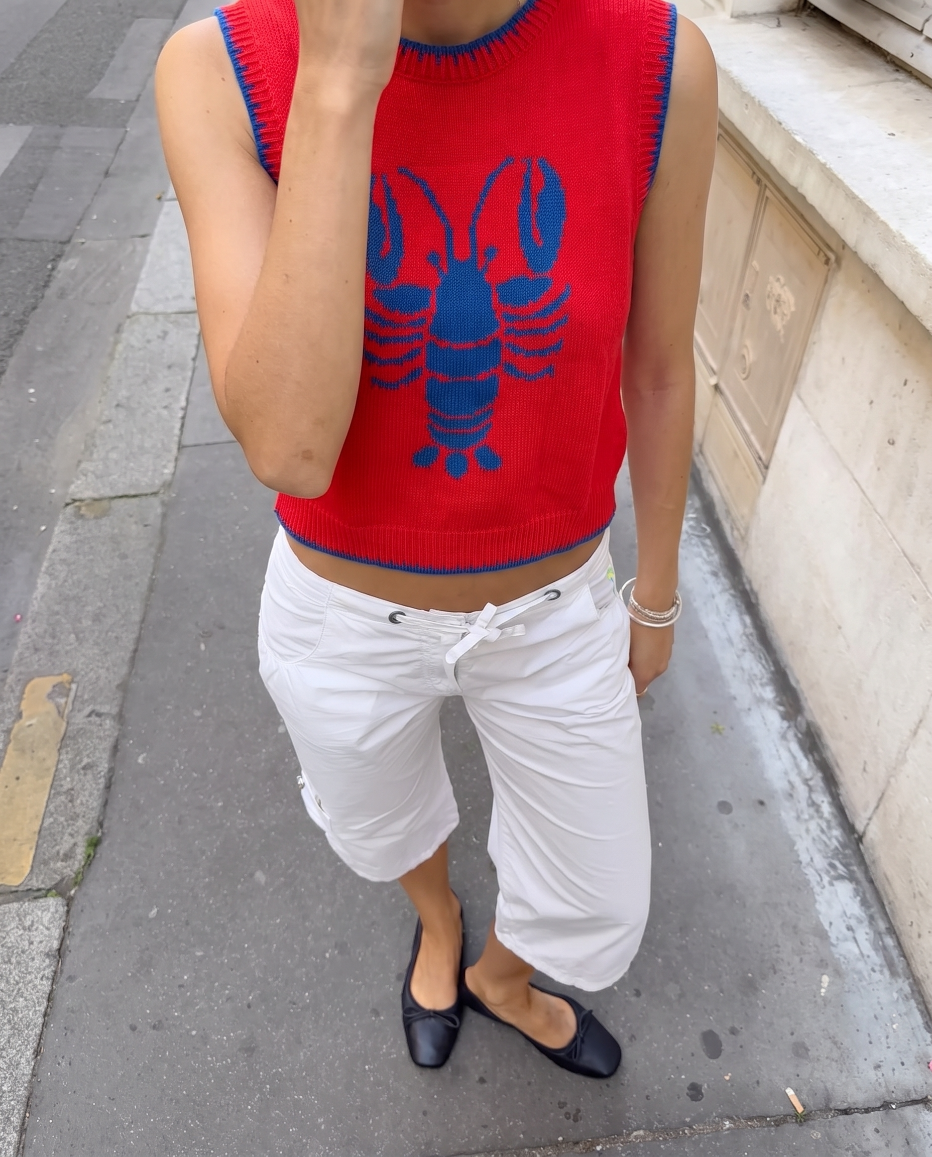 Gilet senza maniche Lisa rosso