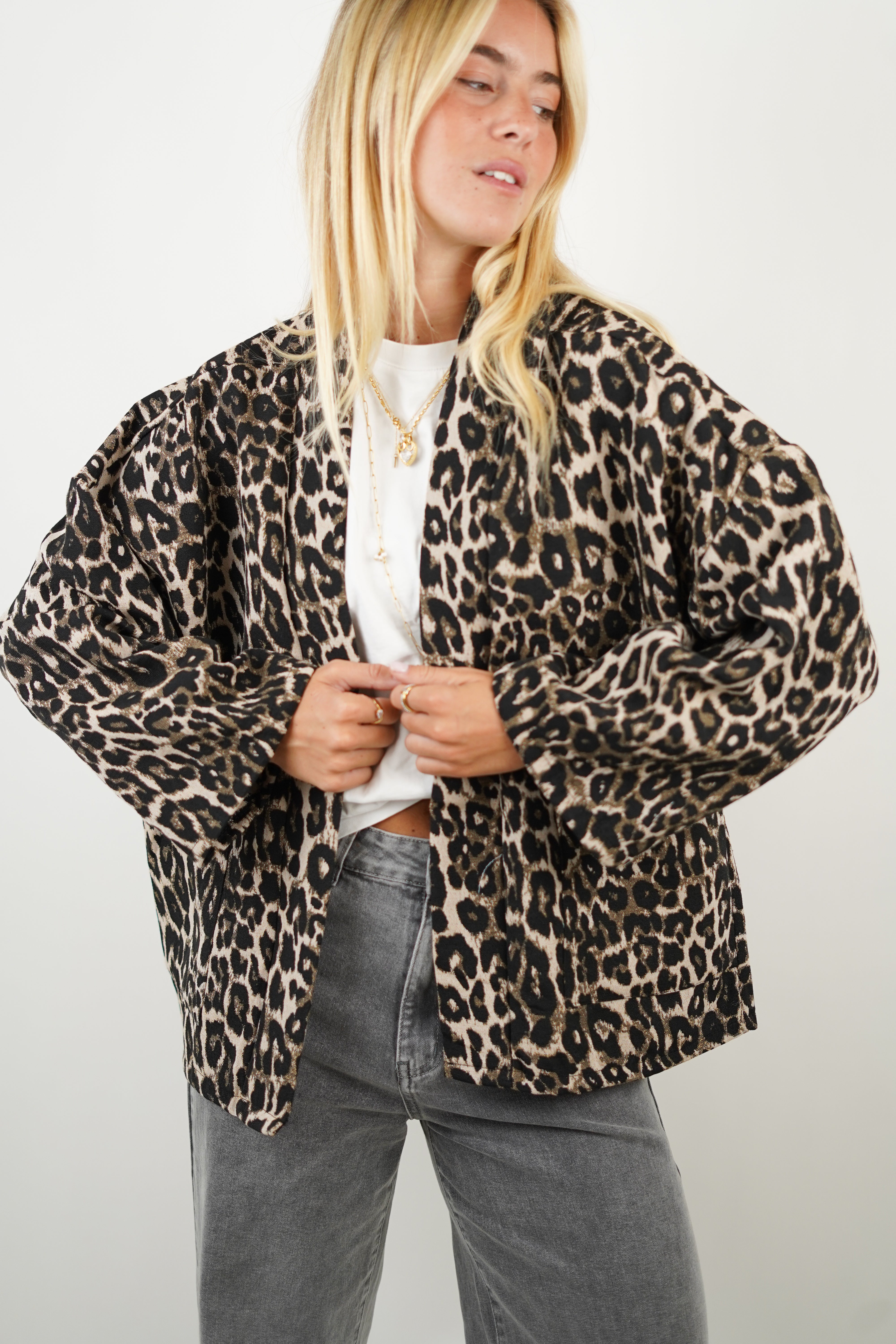 Mina Leopard Jacket