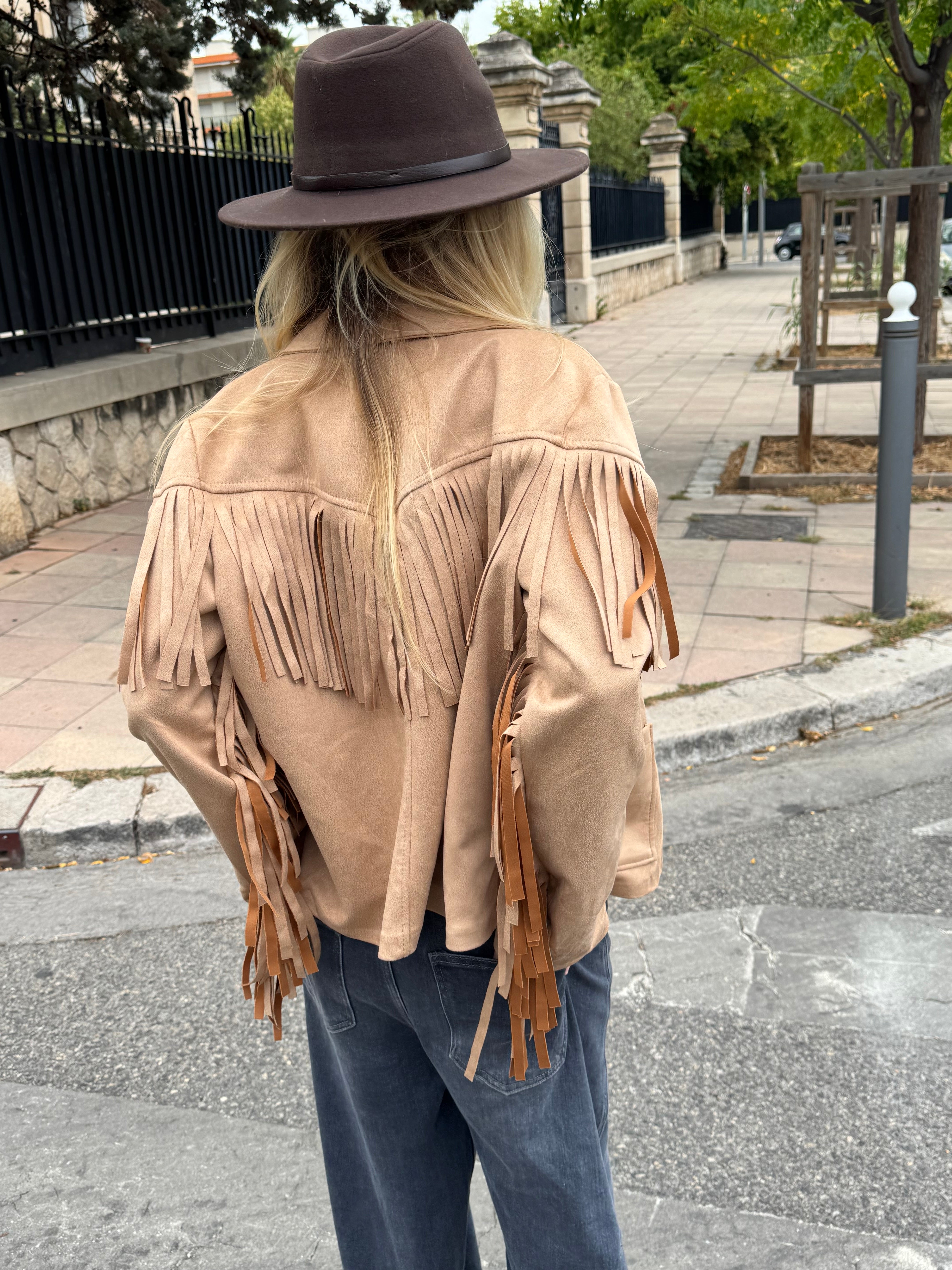 Kamelbraune Jacke Laëticia