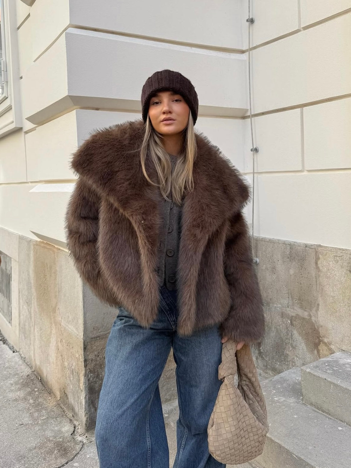 Fiona brauner Mantel