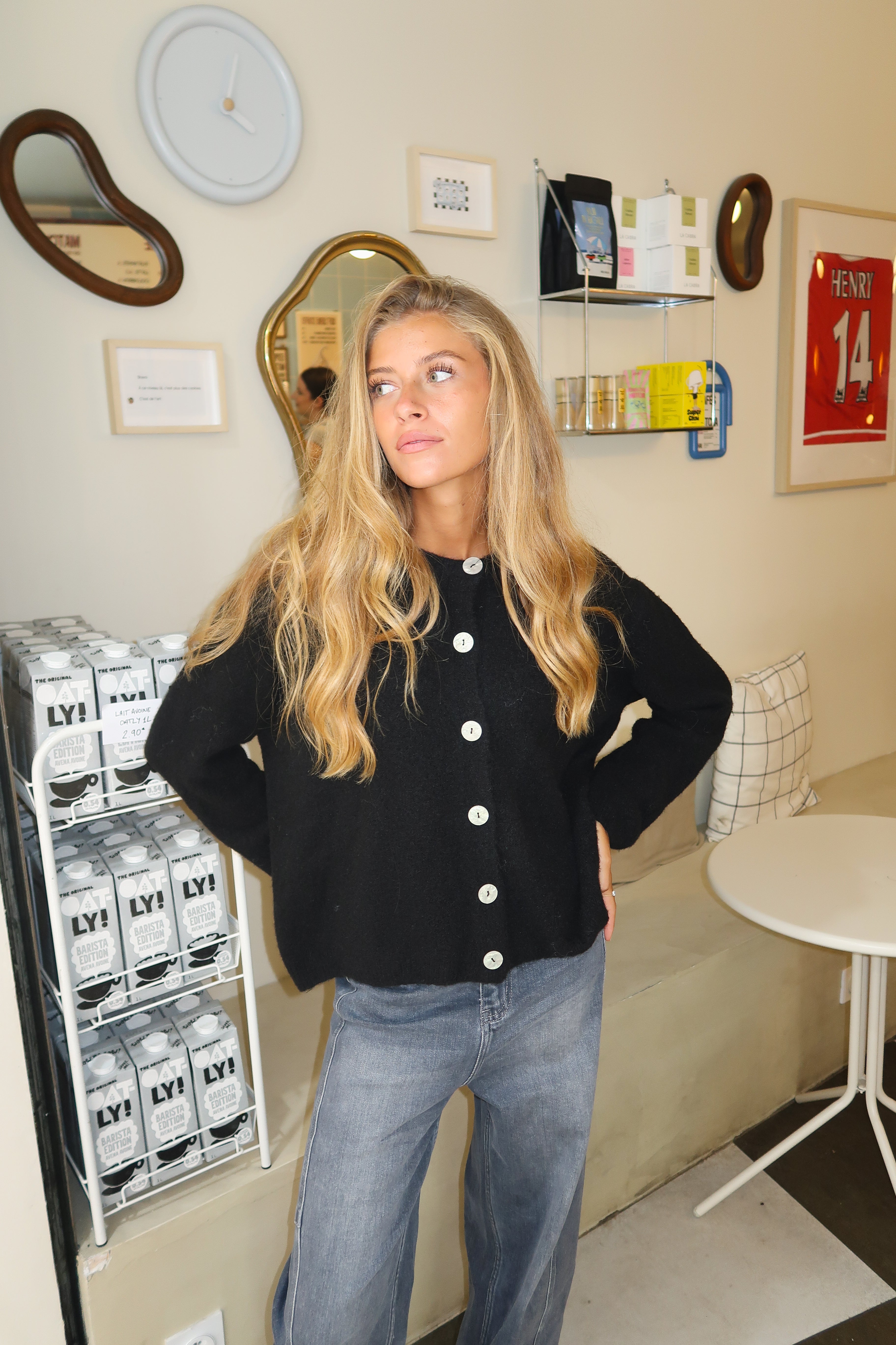 Schwarze Lorraine-Weste