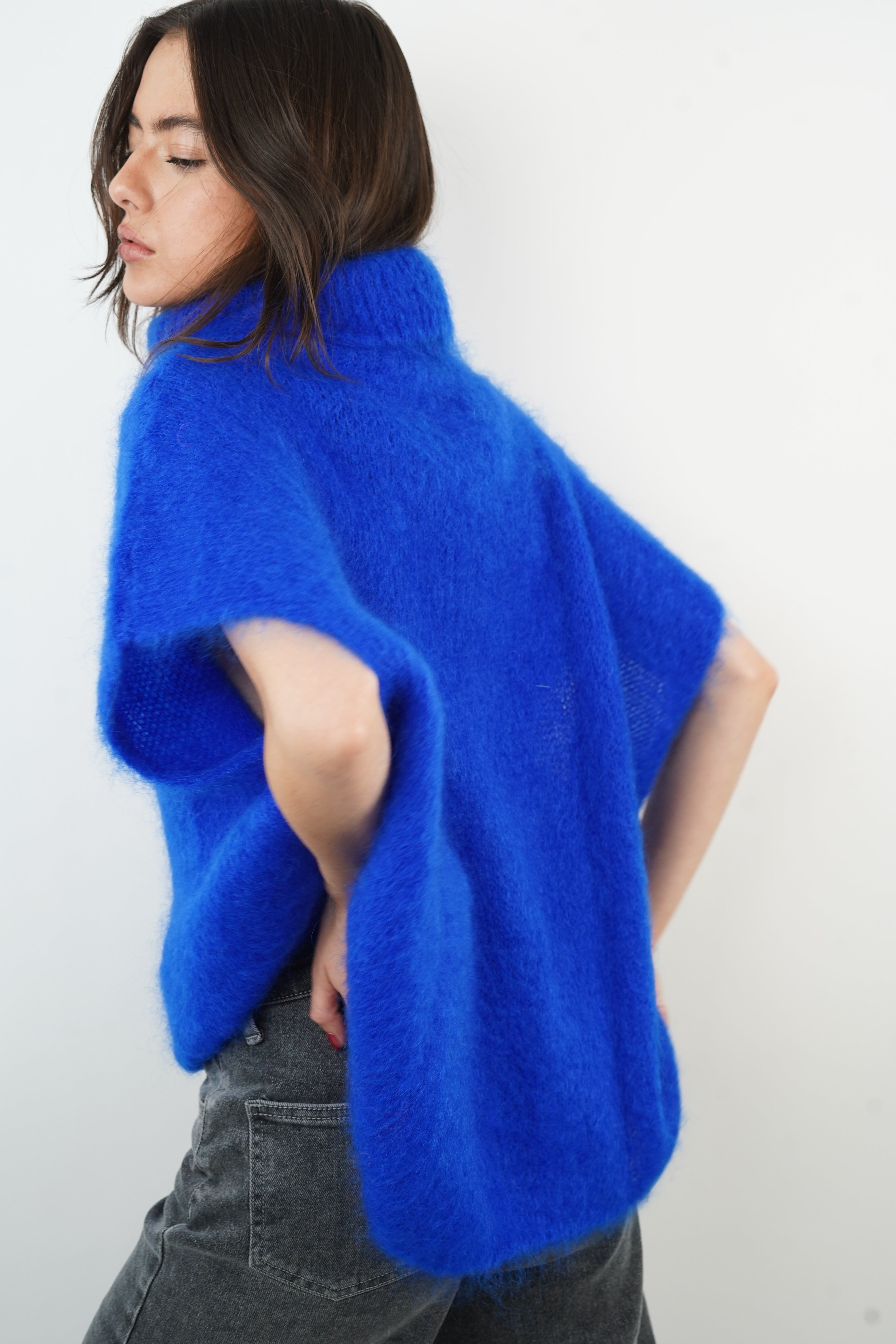 Pietra blue mohair sweater