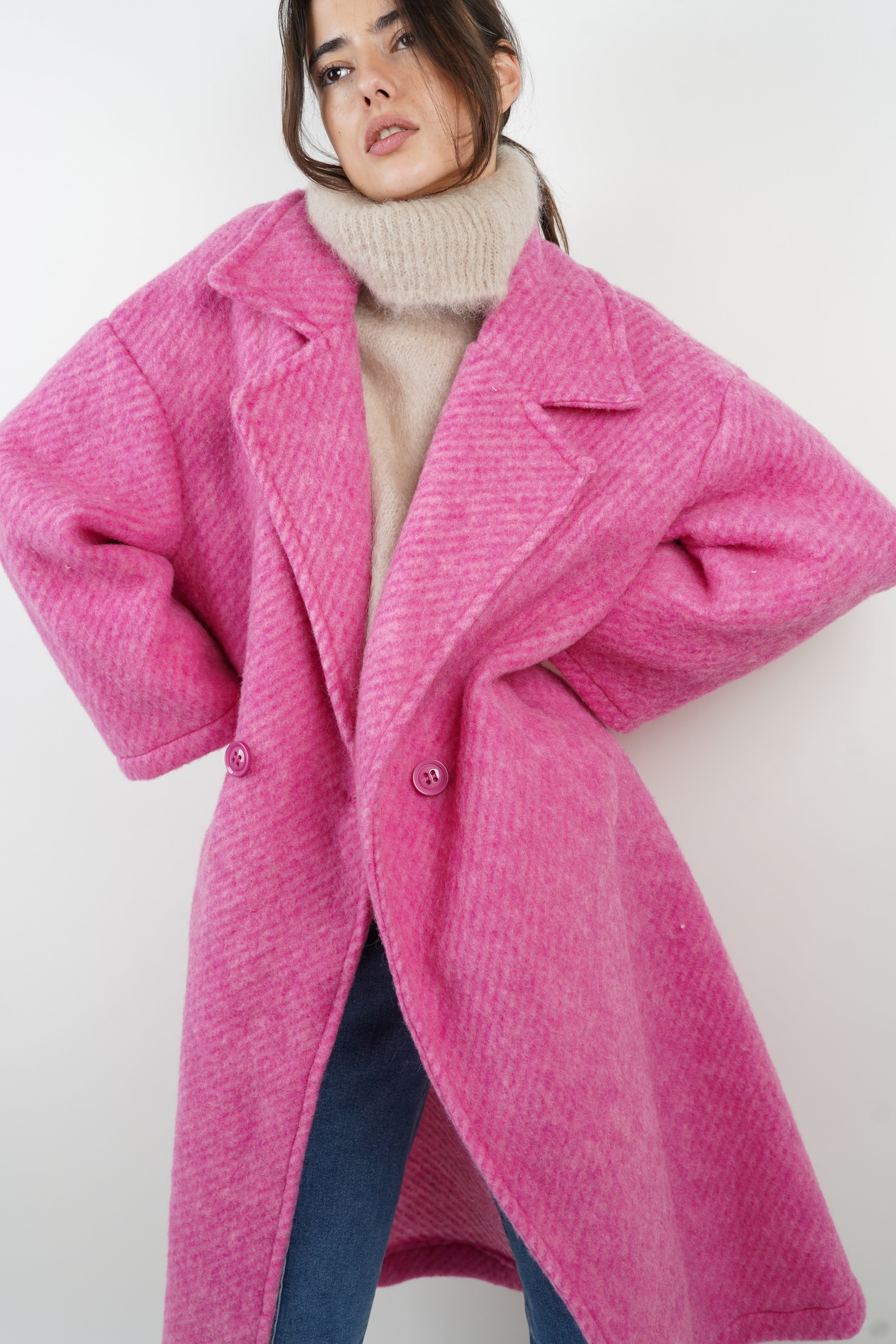 Gabriela pink coat