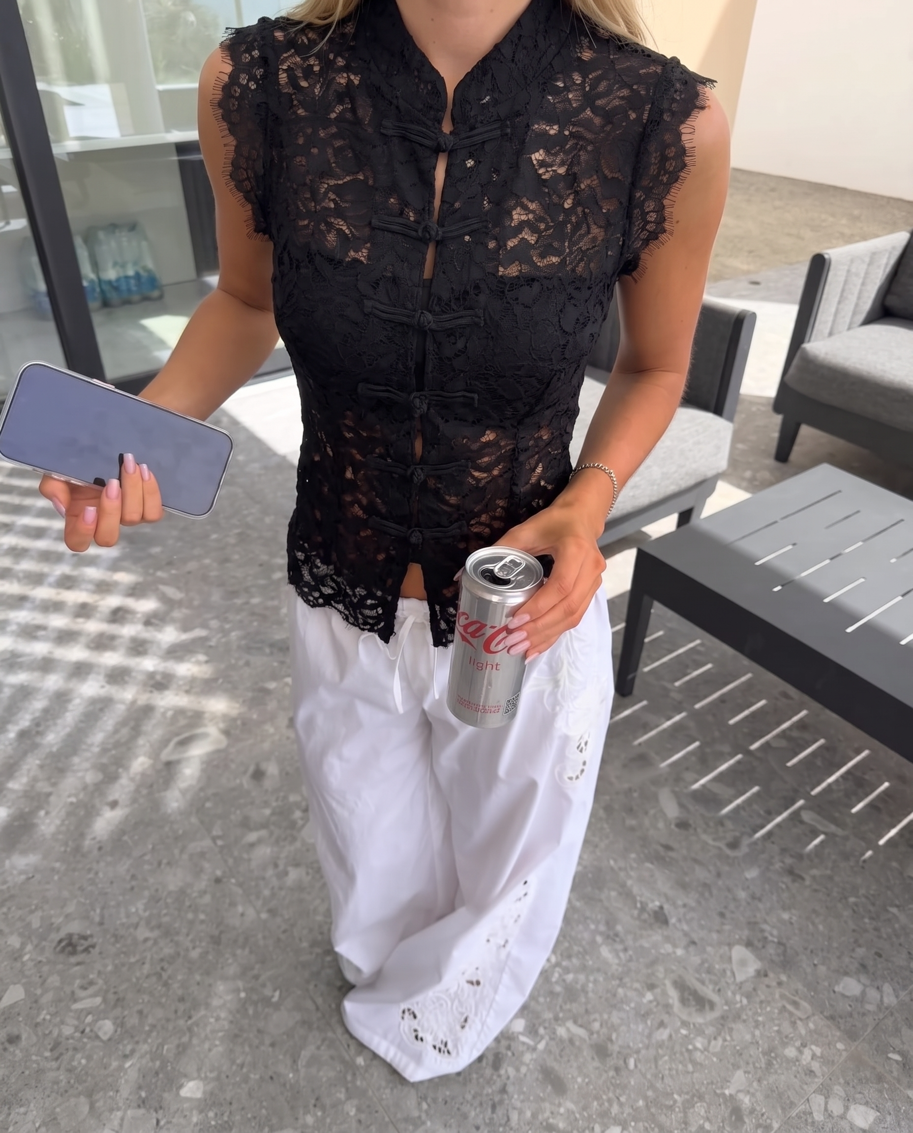 Alexandra Black Top