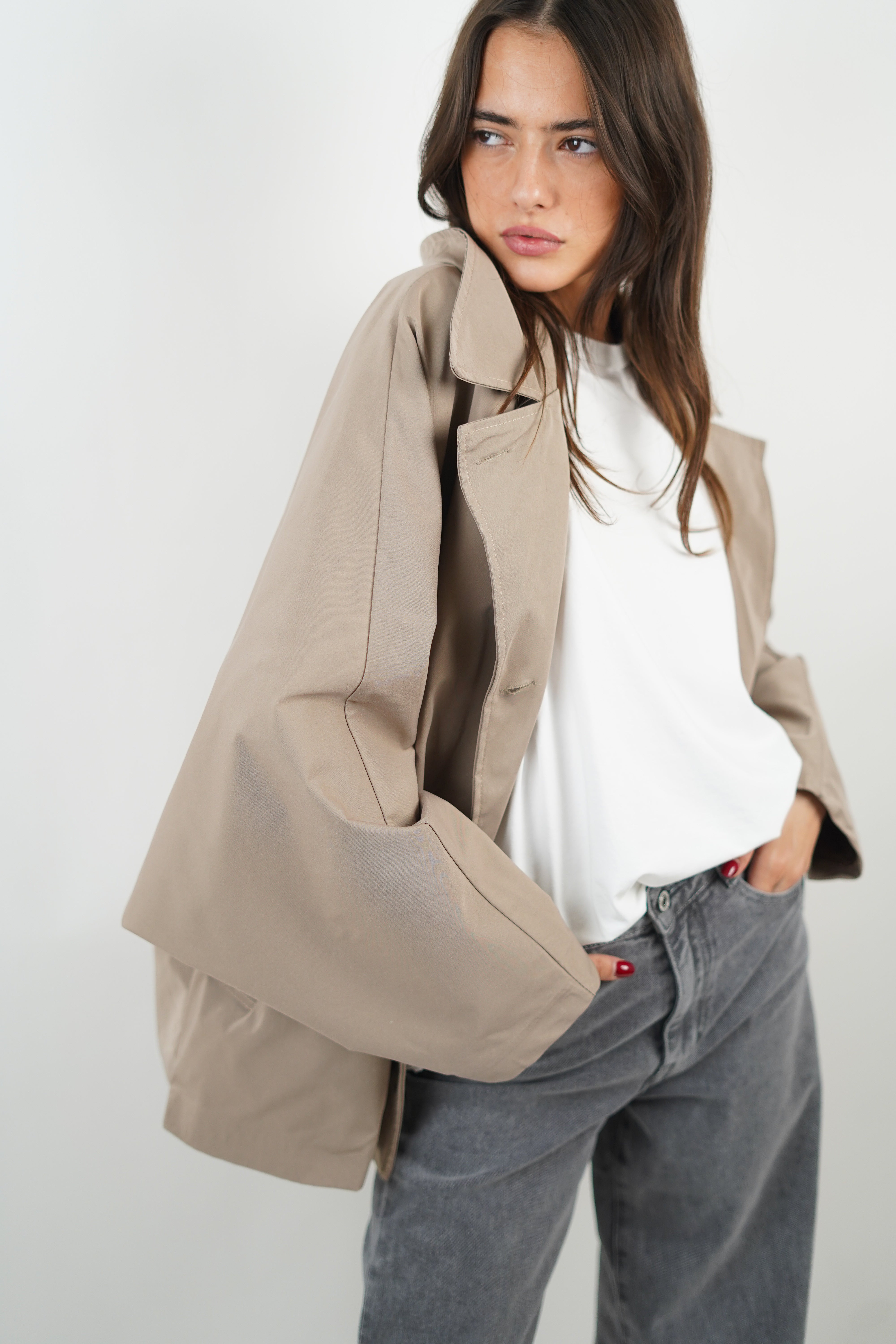 Ella Trenchcoat Taupe