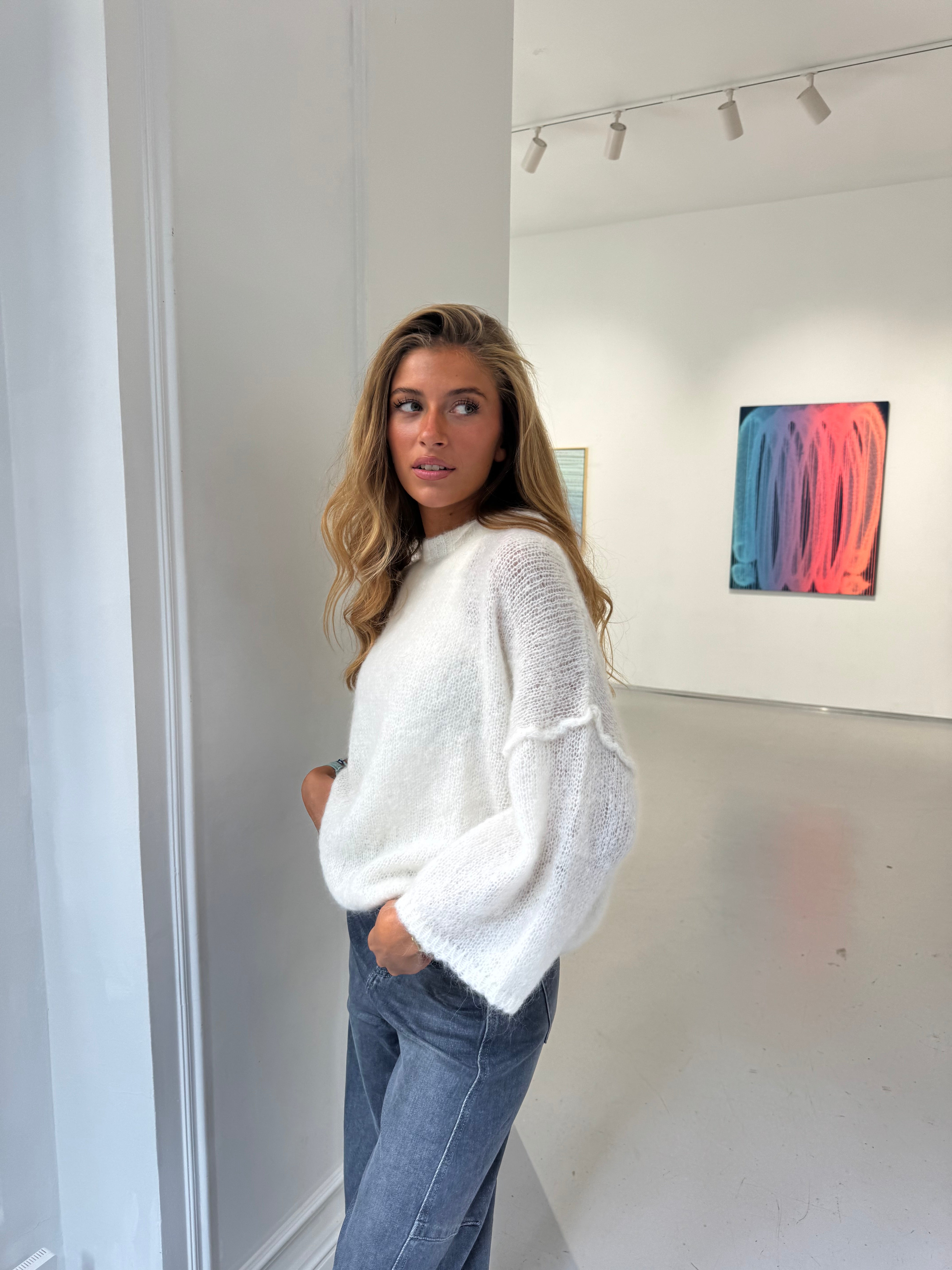 Pull mohair Judith crème