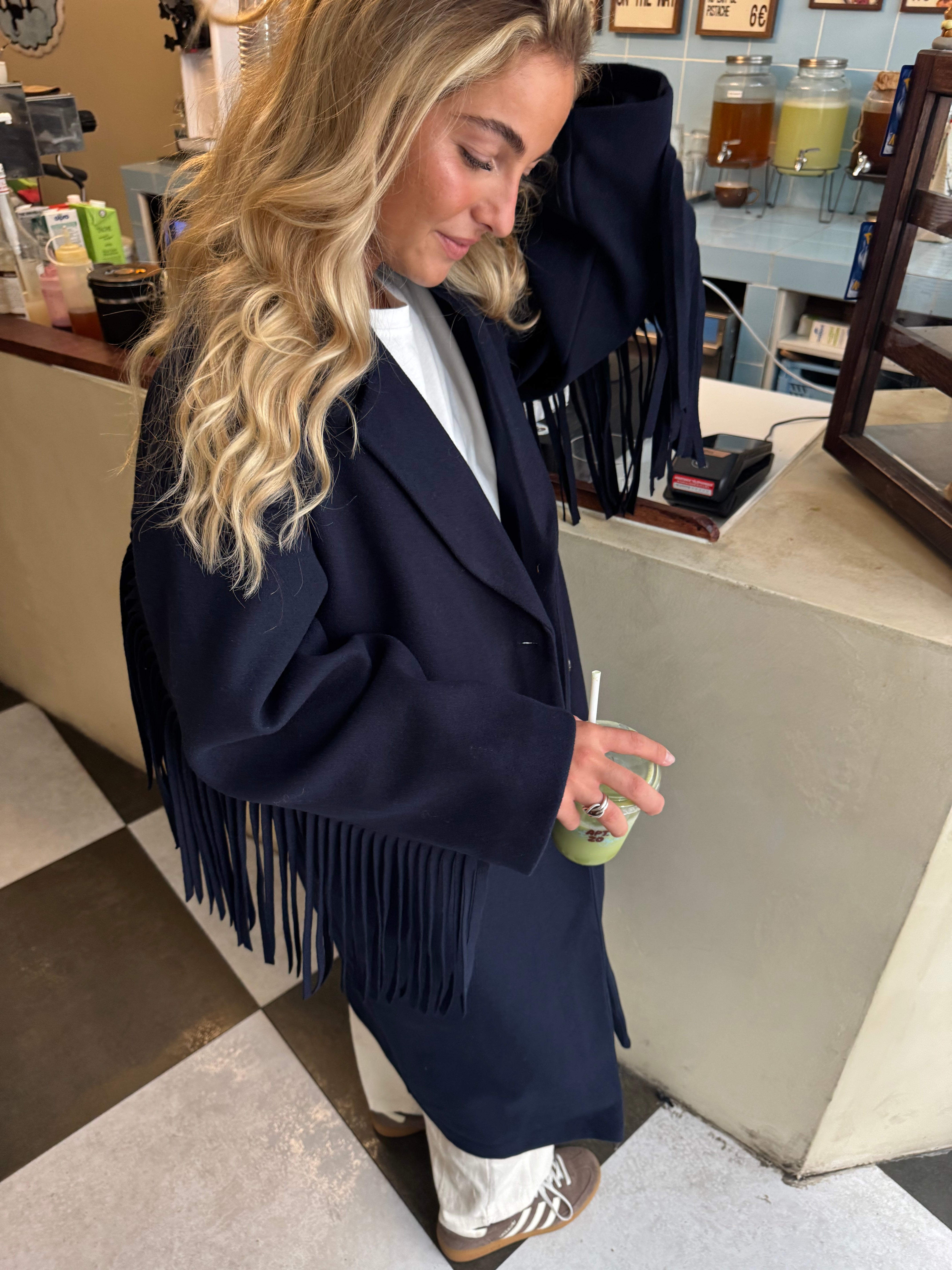Manteau Lina bleu marine