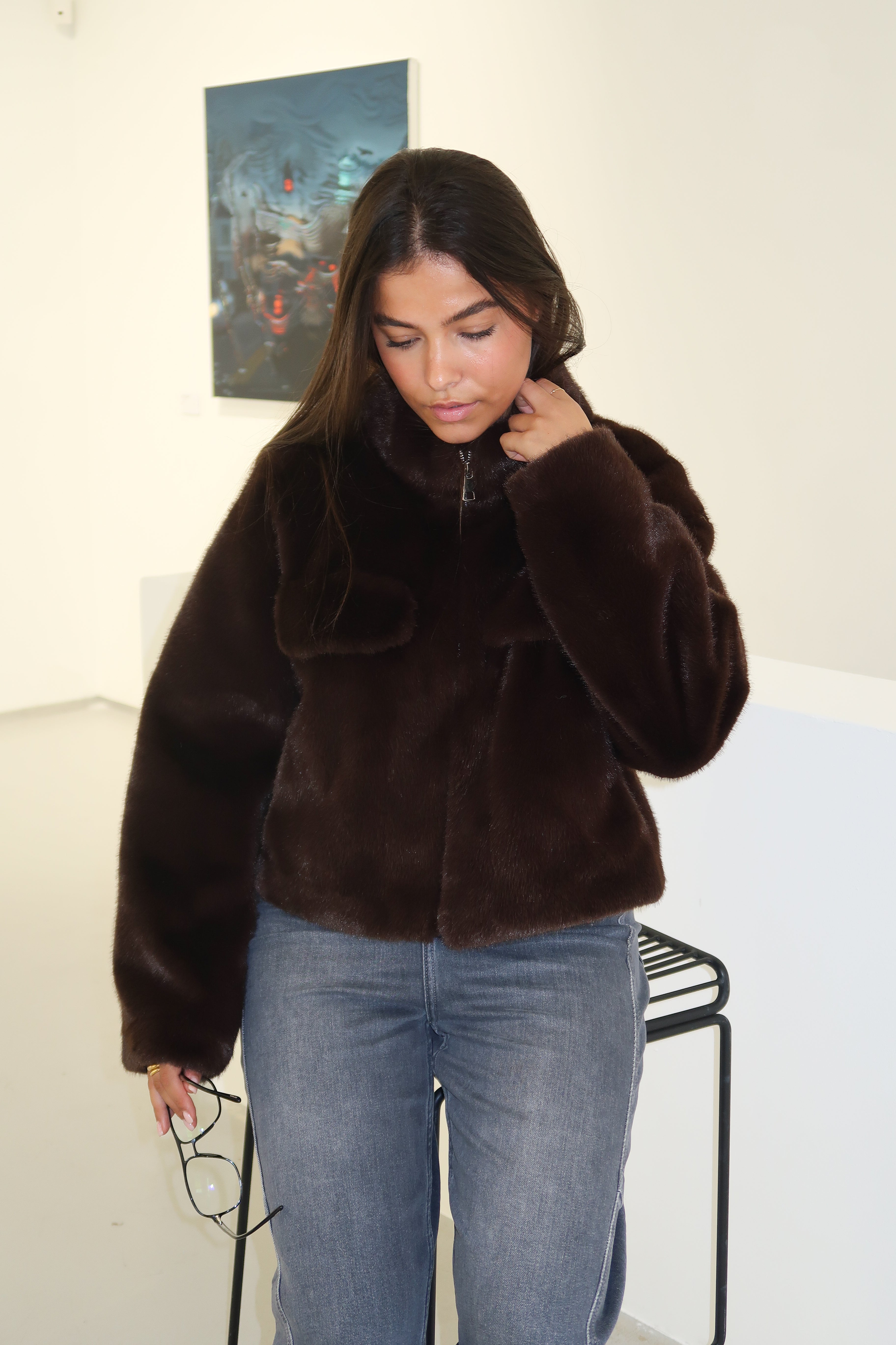 Braune Heloise-Jacke