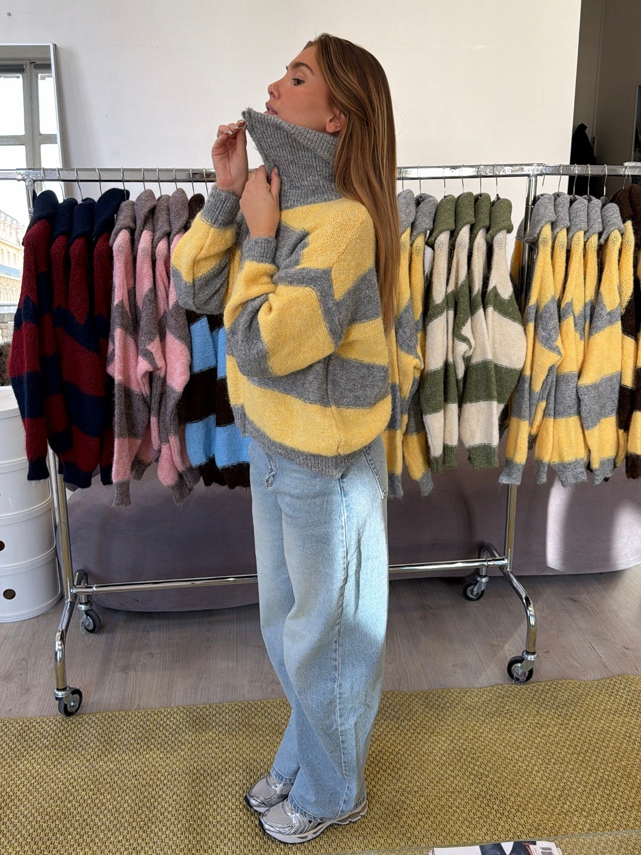 Gracie yellow and grey vest