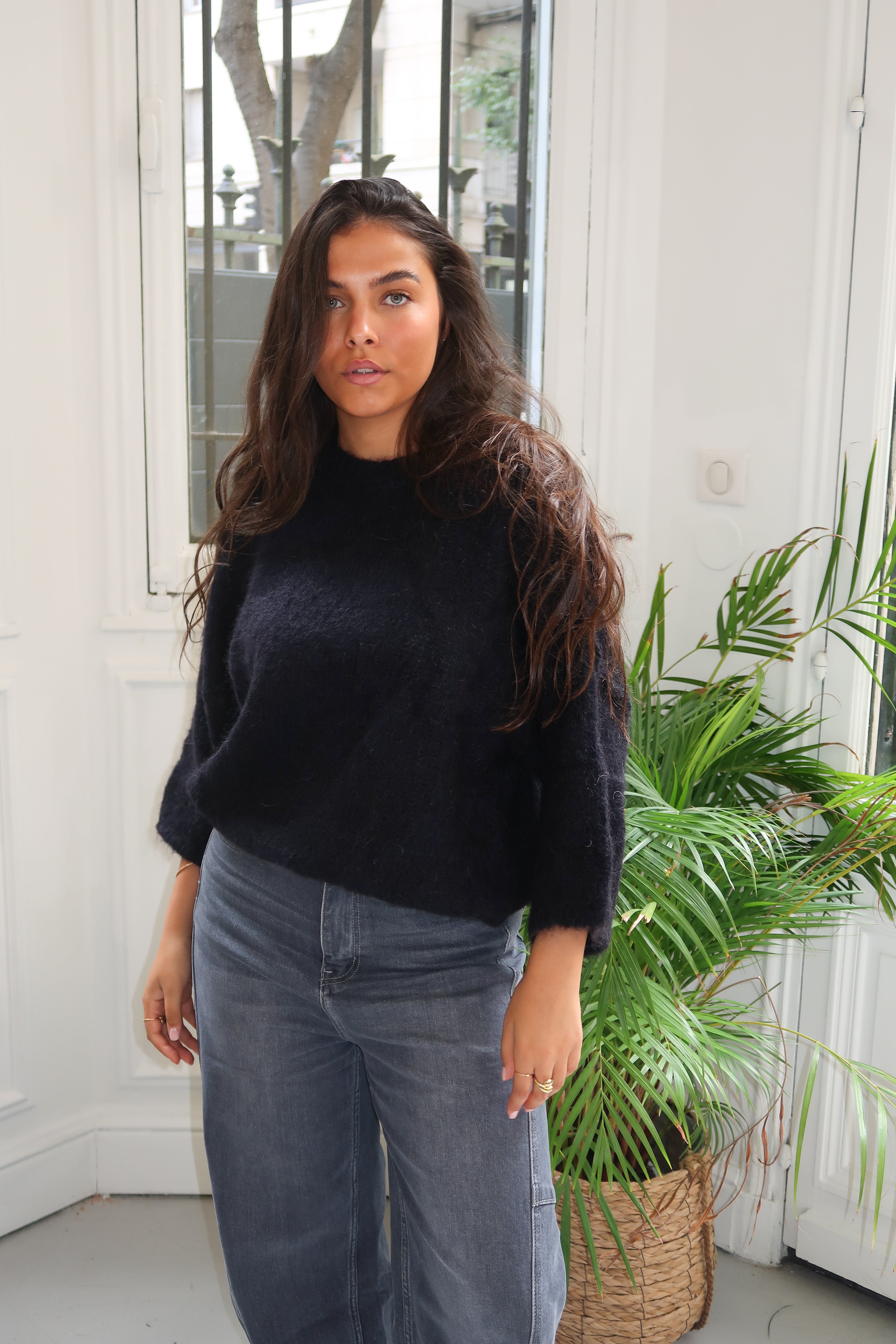 Pull mohair Judith noir