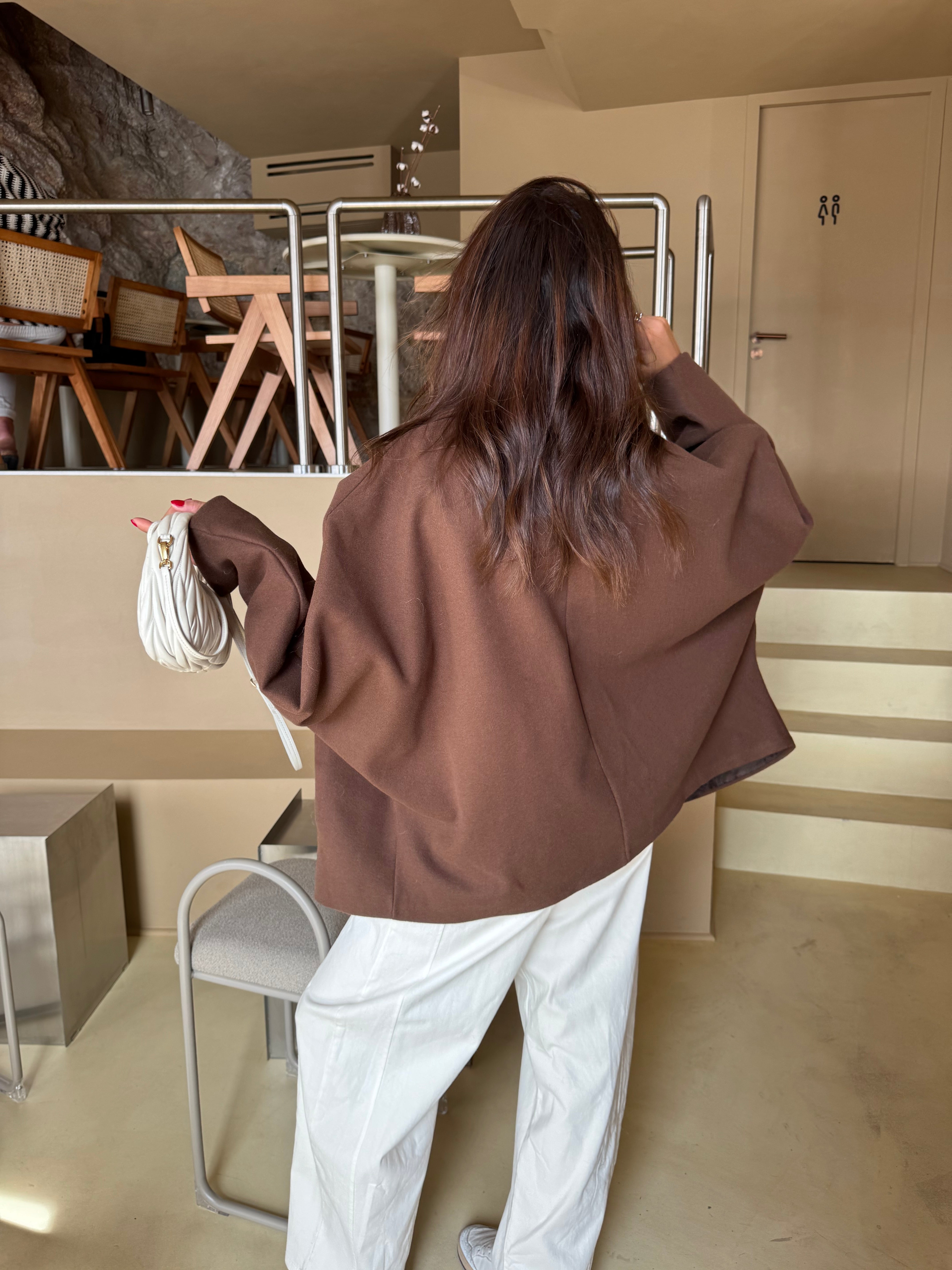 Brauner Agathe-Mantel