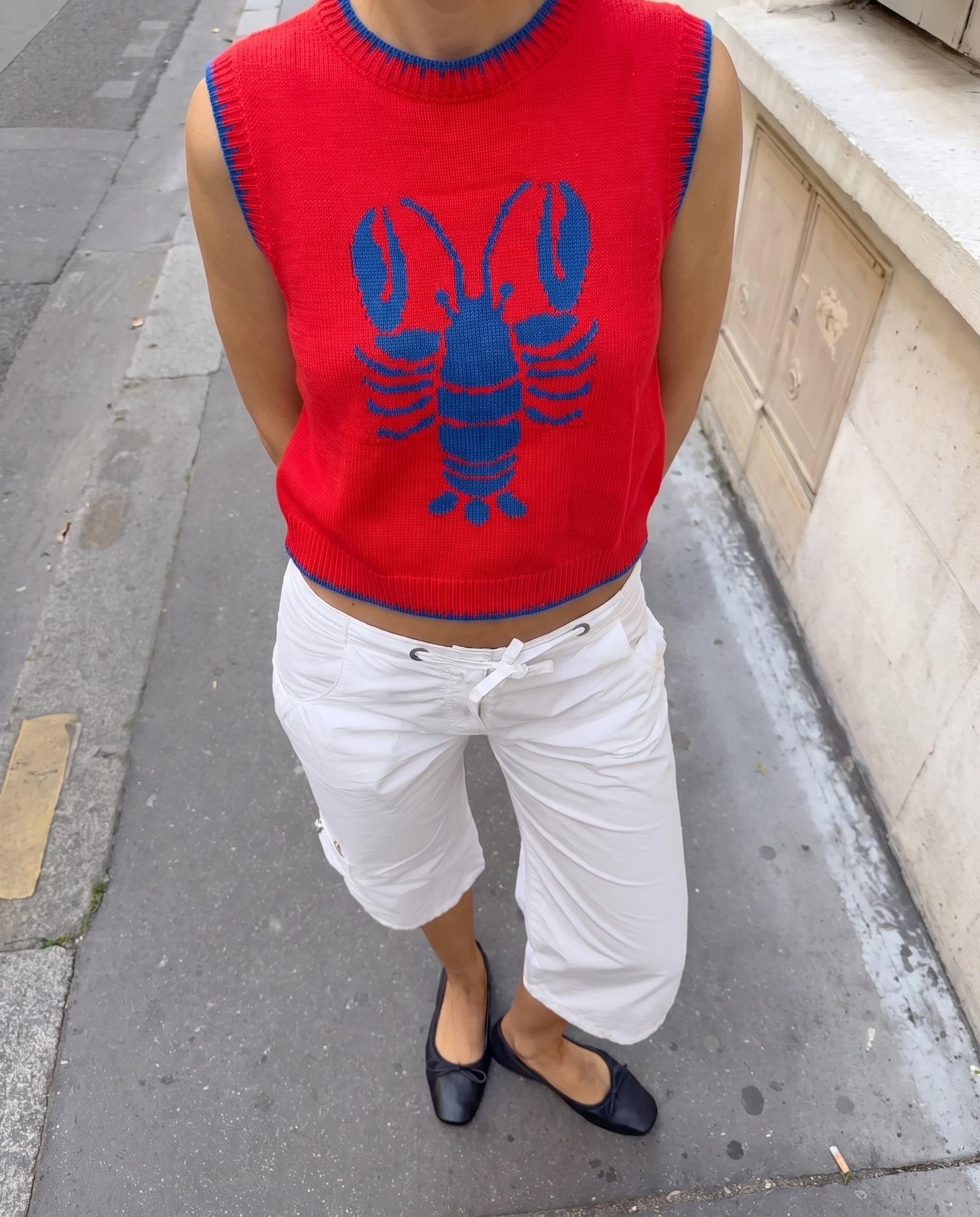 Gilet senza maniche Lisa rosso