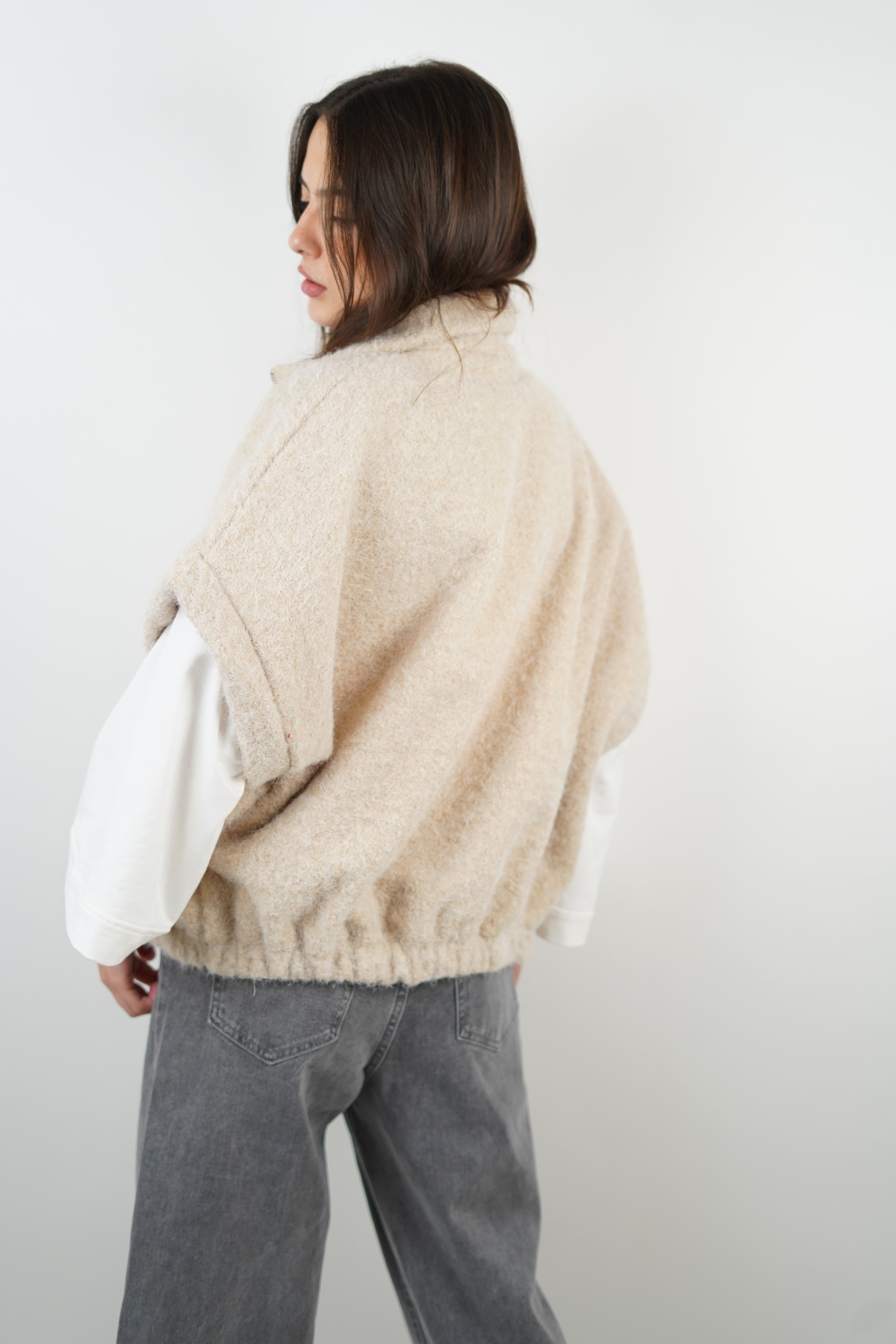 Bomber Manon beige